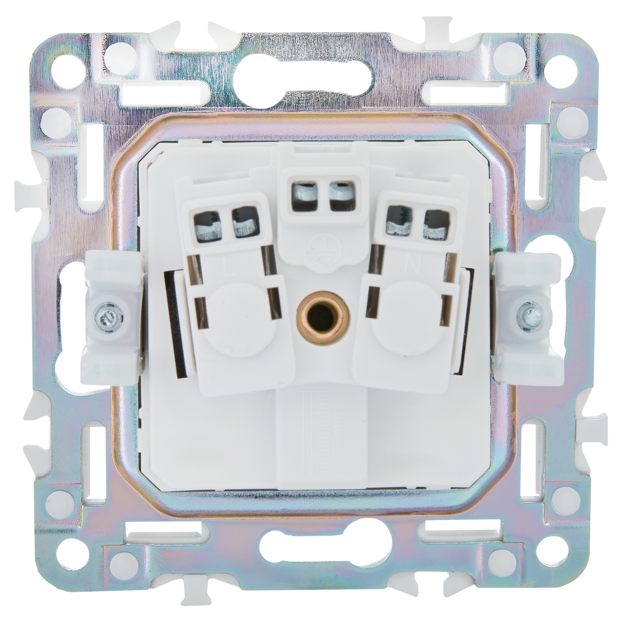 SKANDY Розетка с заземлением без защитных шторок 16А SK-R05Gr серый IEK