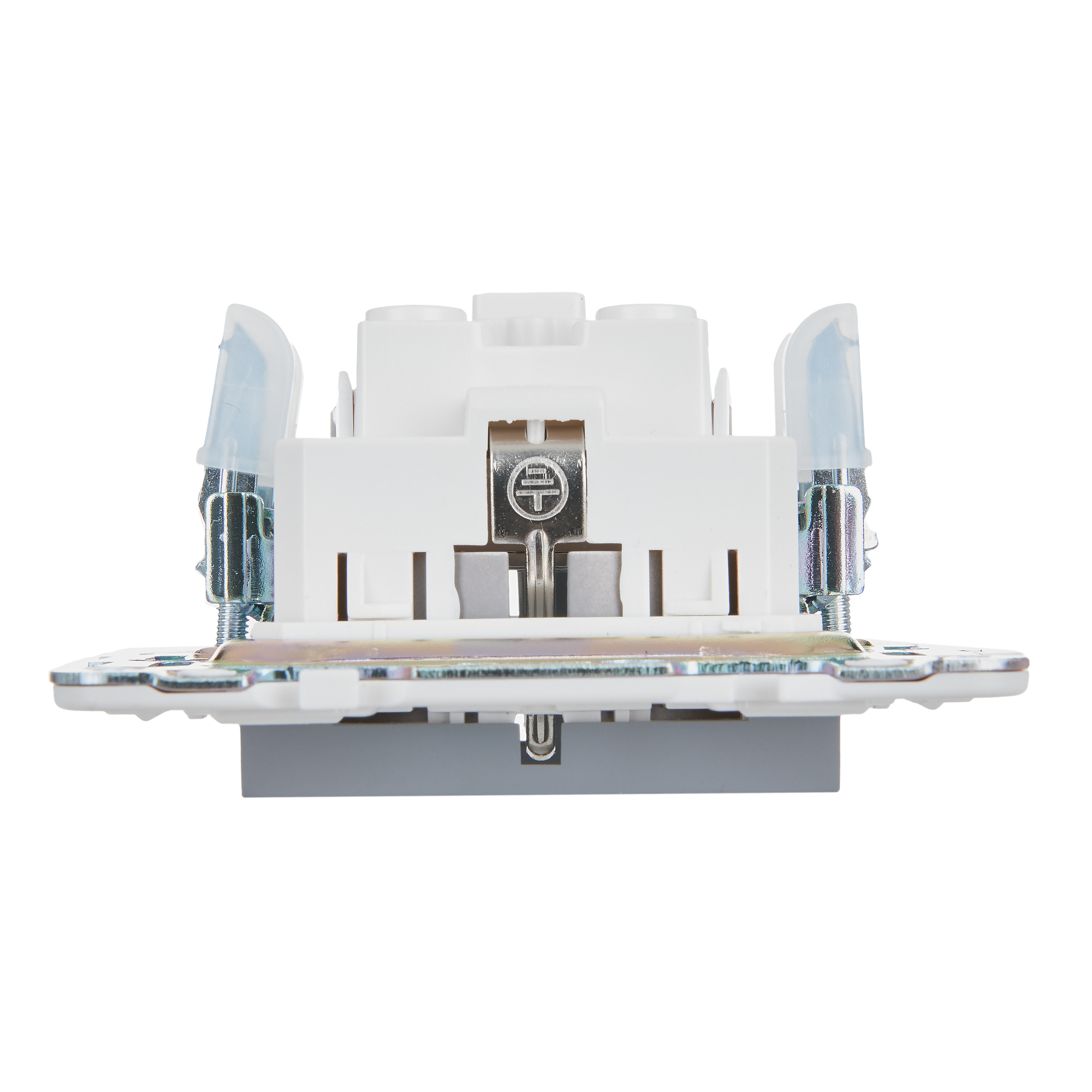 SKANDY Розетка с заземлением без защитных шторок 16А SK-R05Gr серый IEK