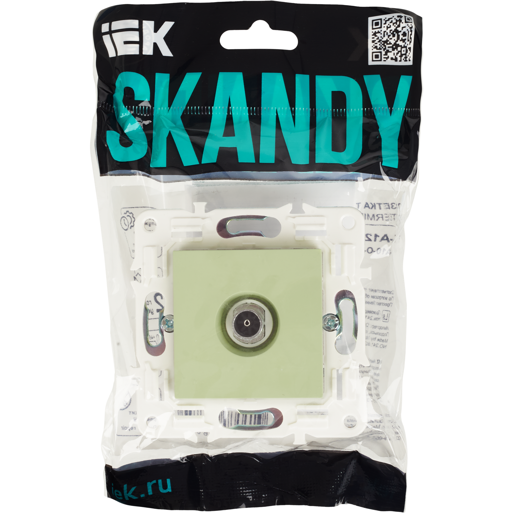 SKANDY Розетка TV оконечная SK-A12G мятный IEK