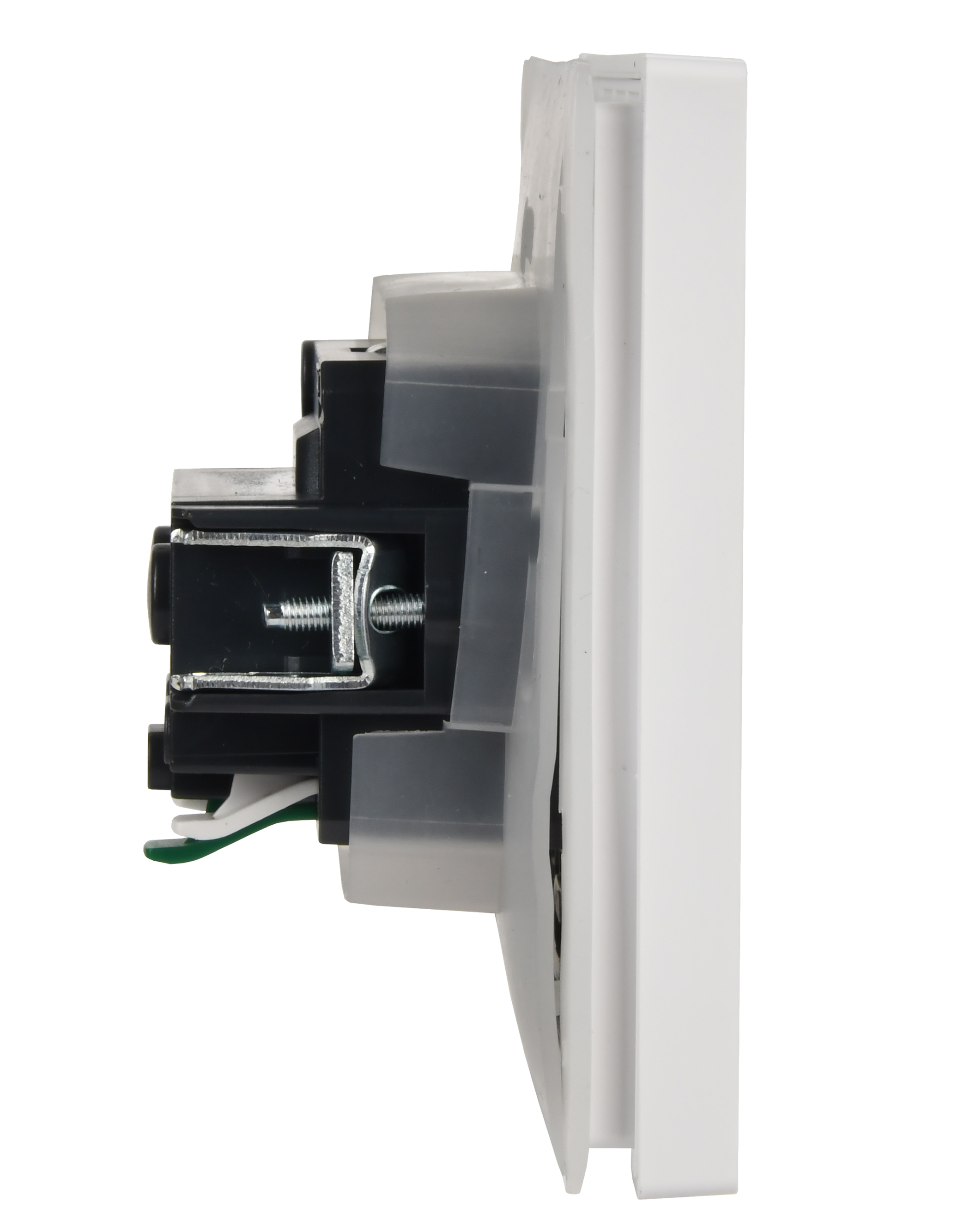 FORTE&PIANO Розетка 1-местная с заземлением с защитными шторками и крышкой безвинтовое крепление 16А IP44 FP219 белый IEK