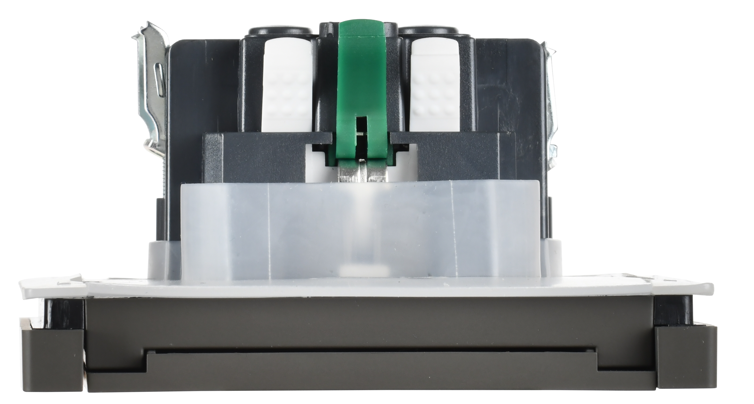 FORTE&PIANO Розетка 1-местная с заземлением с защитными шторками и крышкой безвинтовое крепление 16А IP44 FP319 серый IEK