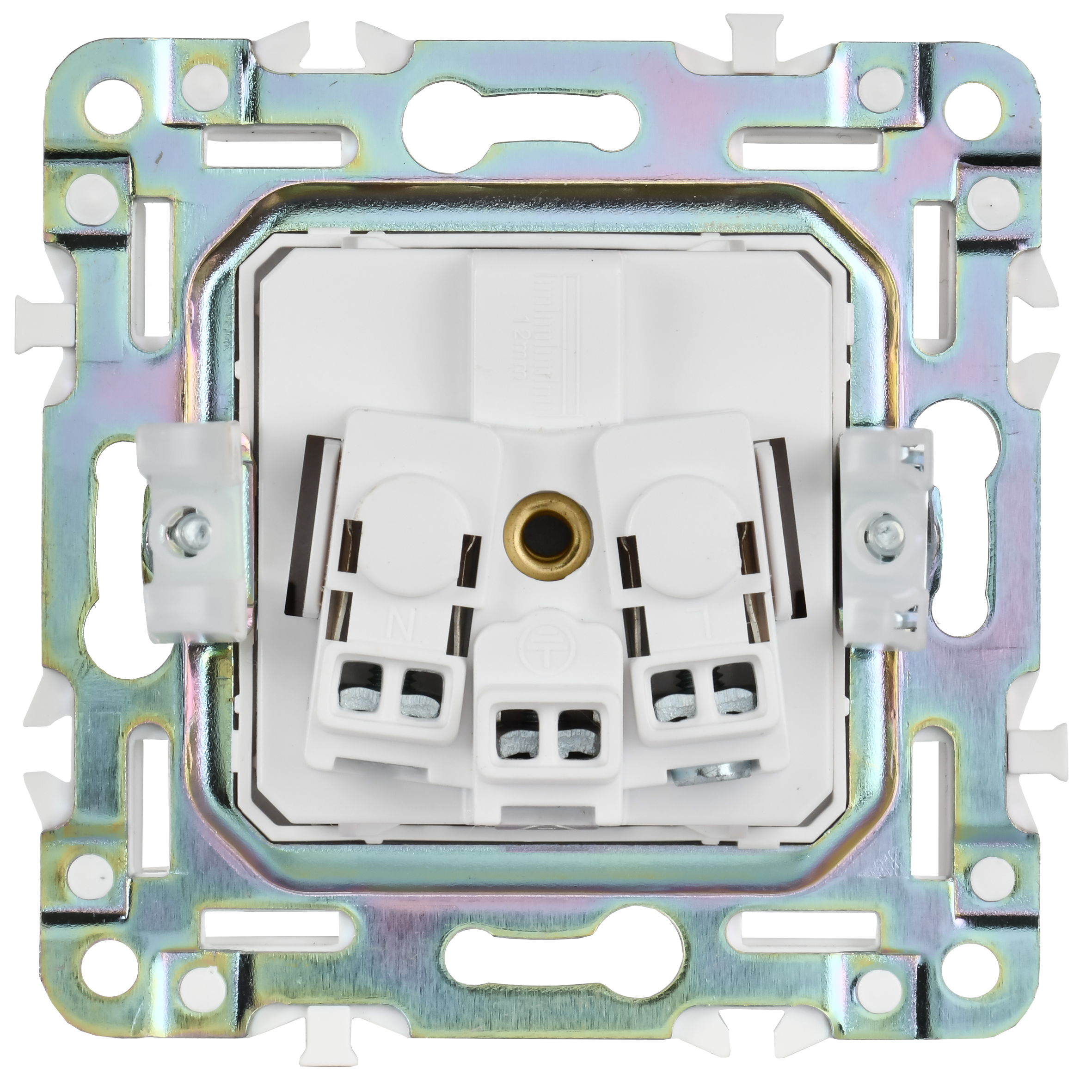 SKANDY Розетка с заземлением с защитными шторками 16А SK-R04G графит IEK