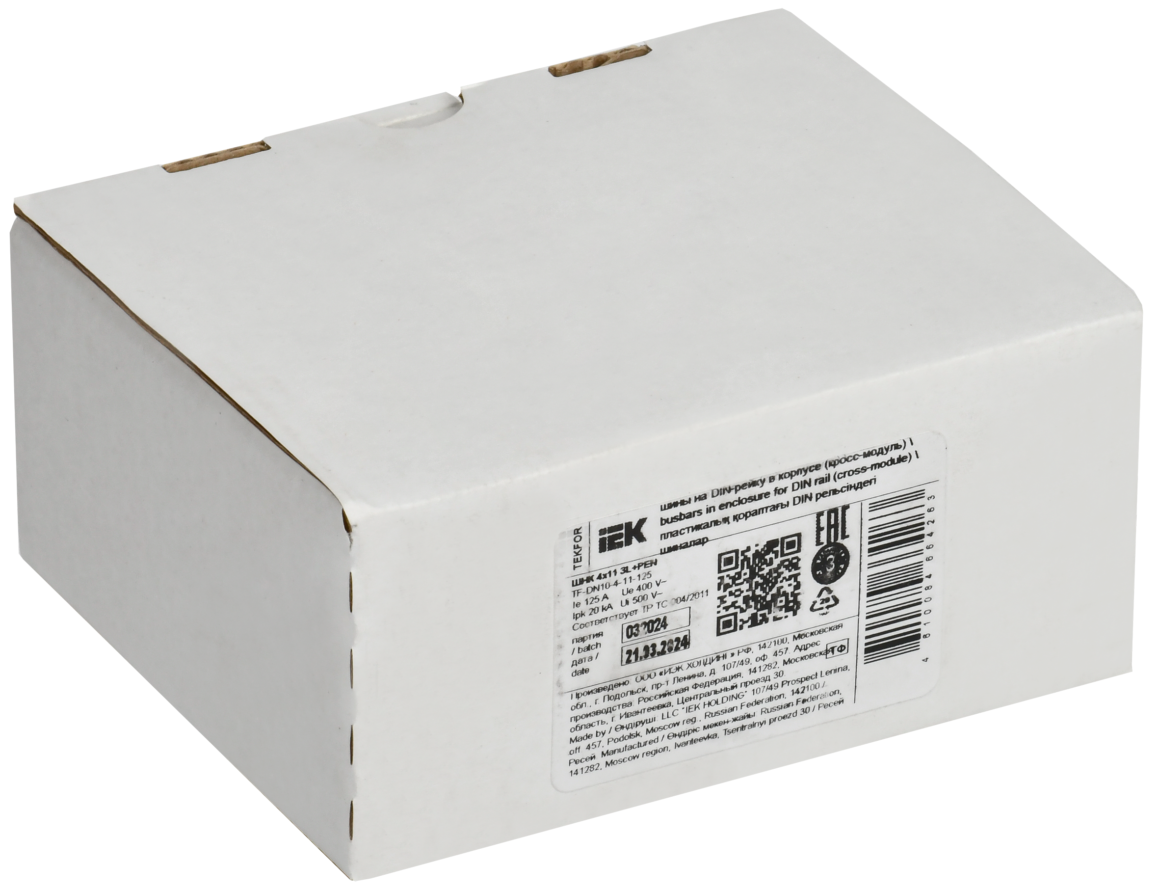 TEKFOR Шины на DIN-рейку (кросс-модуль) ШНК 4х11 3L+PEN IEK