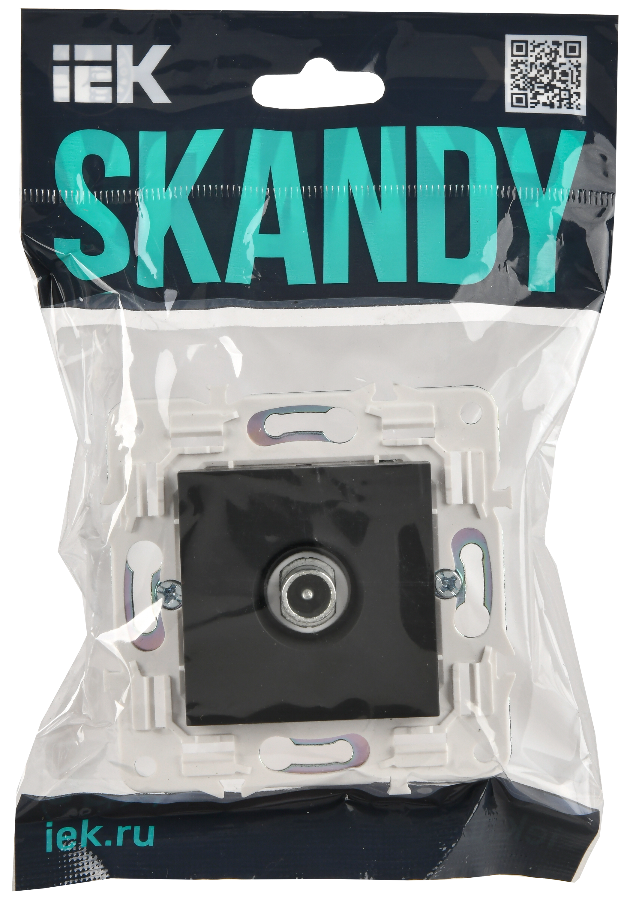 SKANDY Розетка TV проходная SK-A17T титан IEK