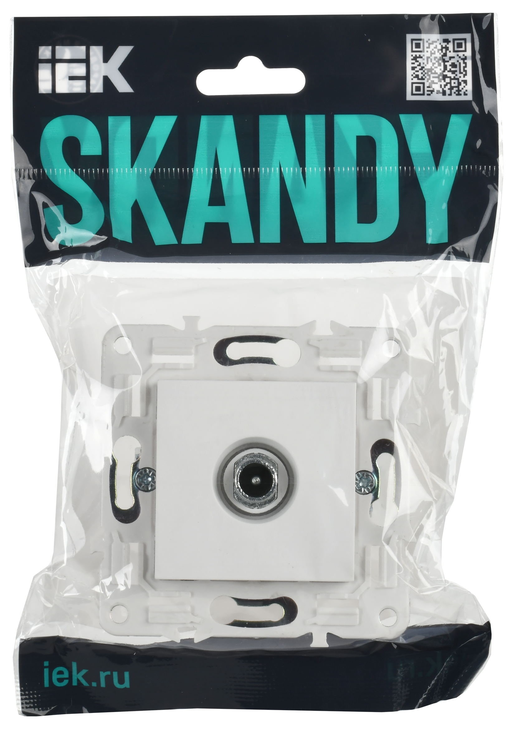 SKANDY Розетка TV проходная SK-A17W арктический белый IEK