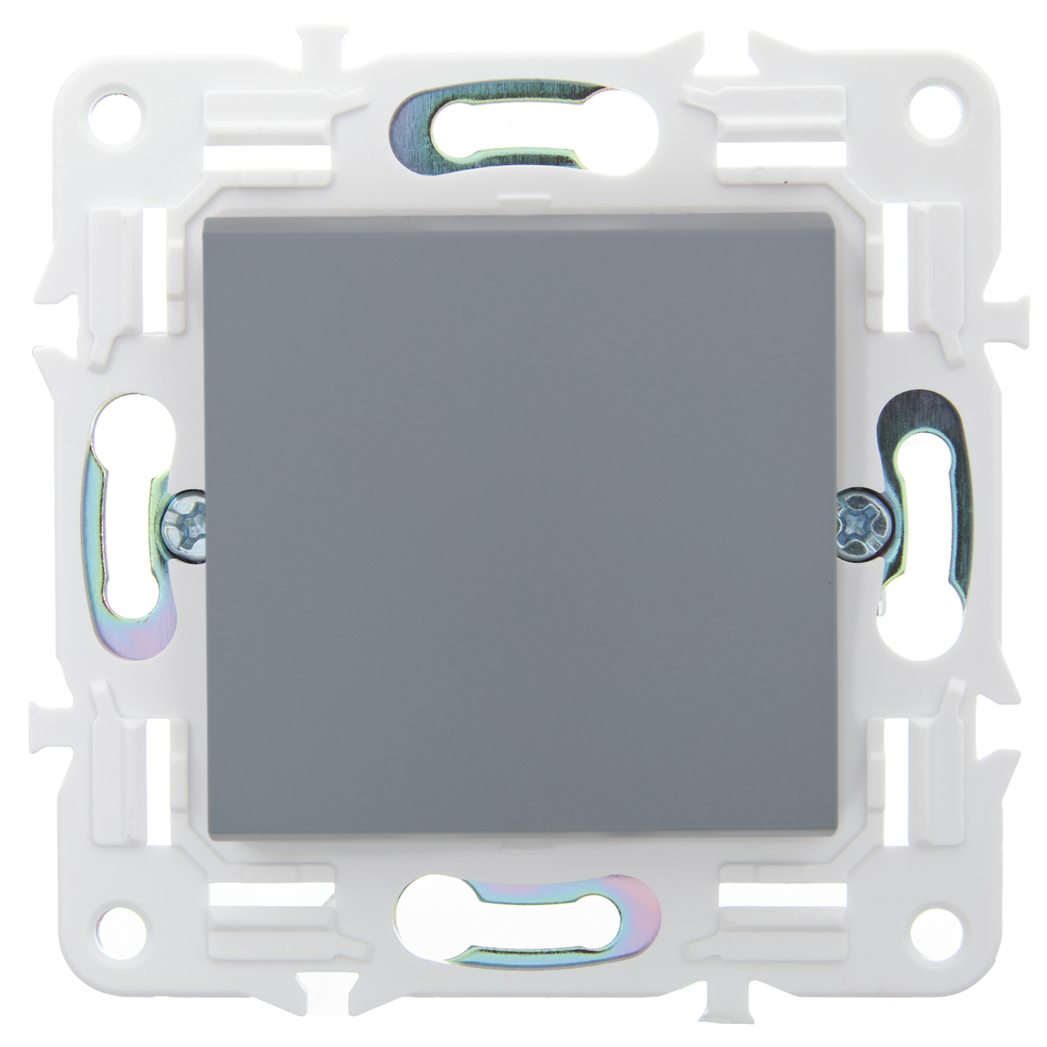 SKANDY Выключатель 1-клавишный кнопочный 10А SK-V14Gr серый IEK