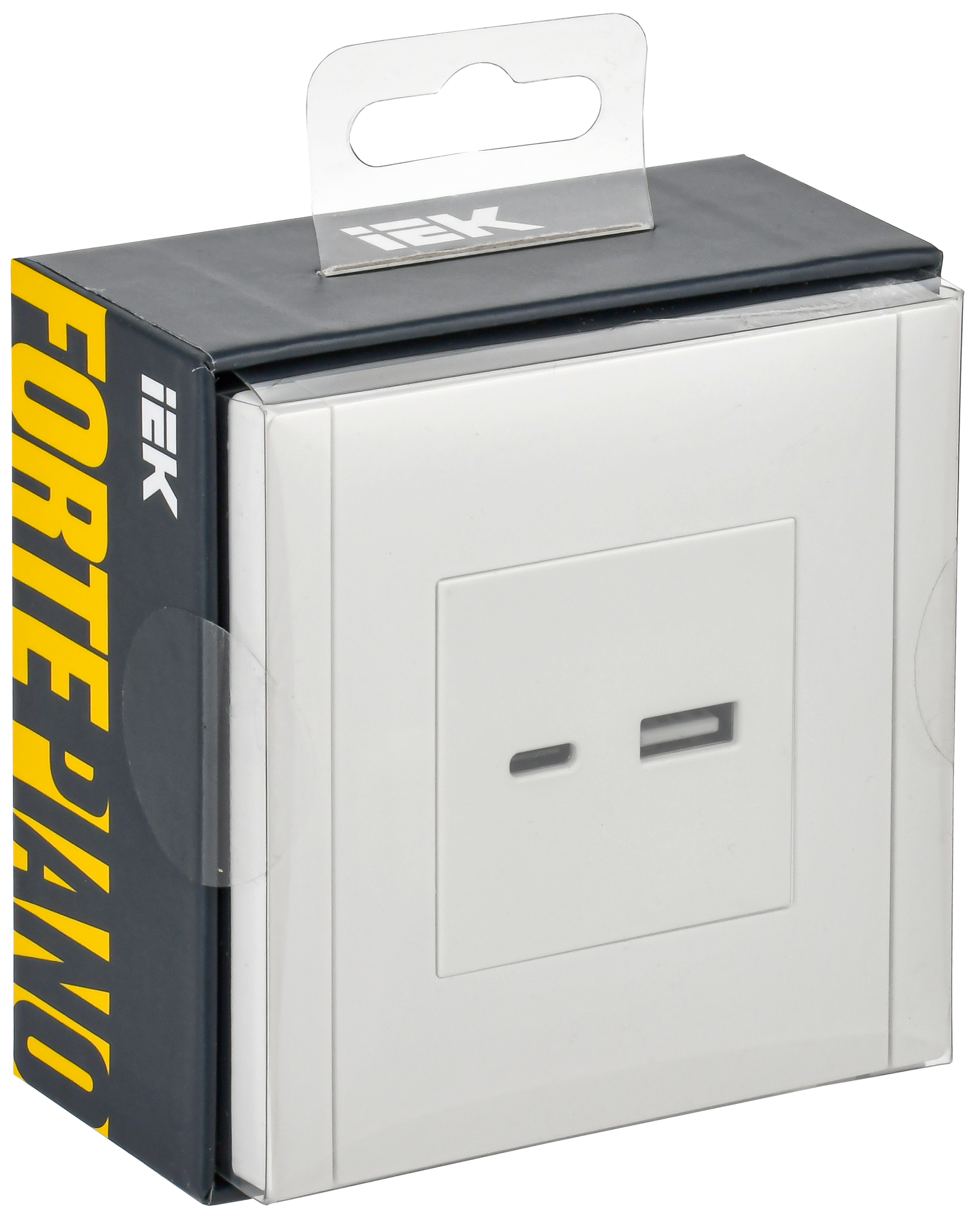 FORTE&PIANO Розетка USB A+C 3,1А FP250 белый IEK