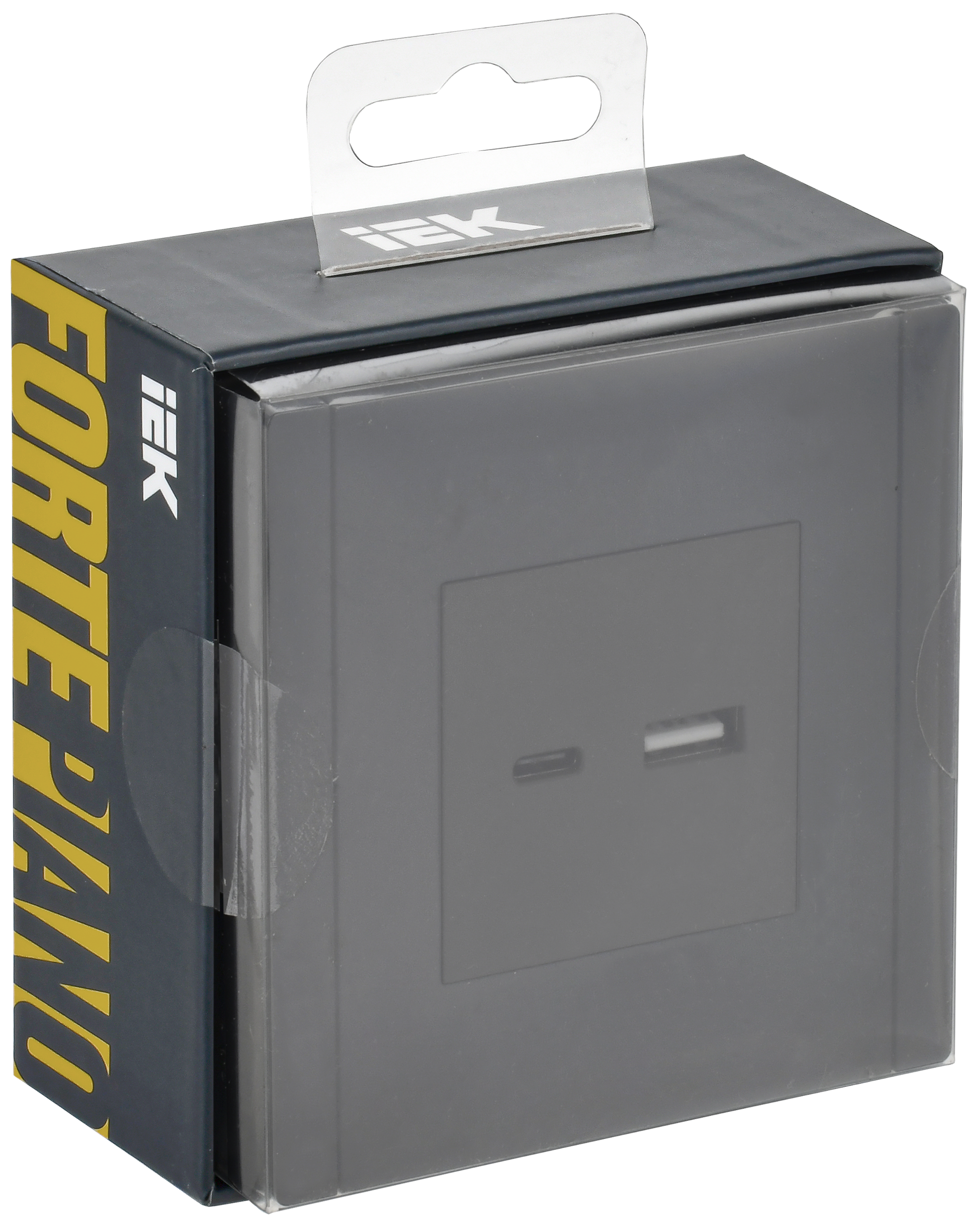 FORTE&PIANO Розетка USB A+C 3,1А FP350 серый IEK
