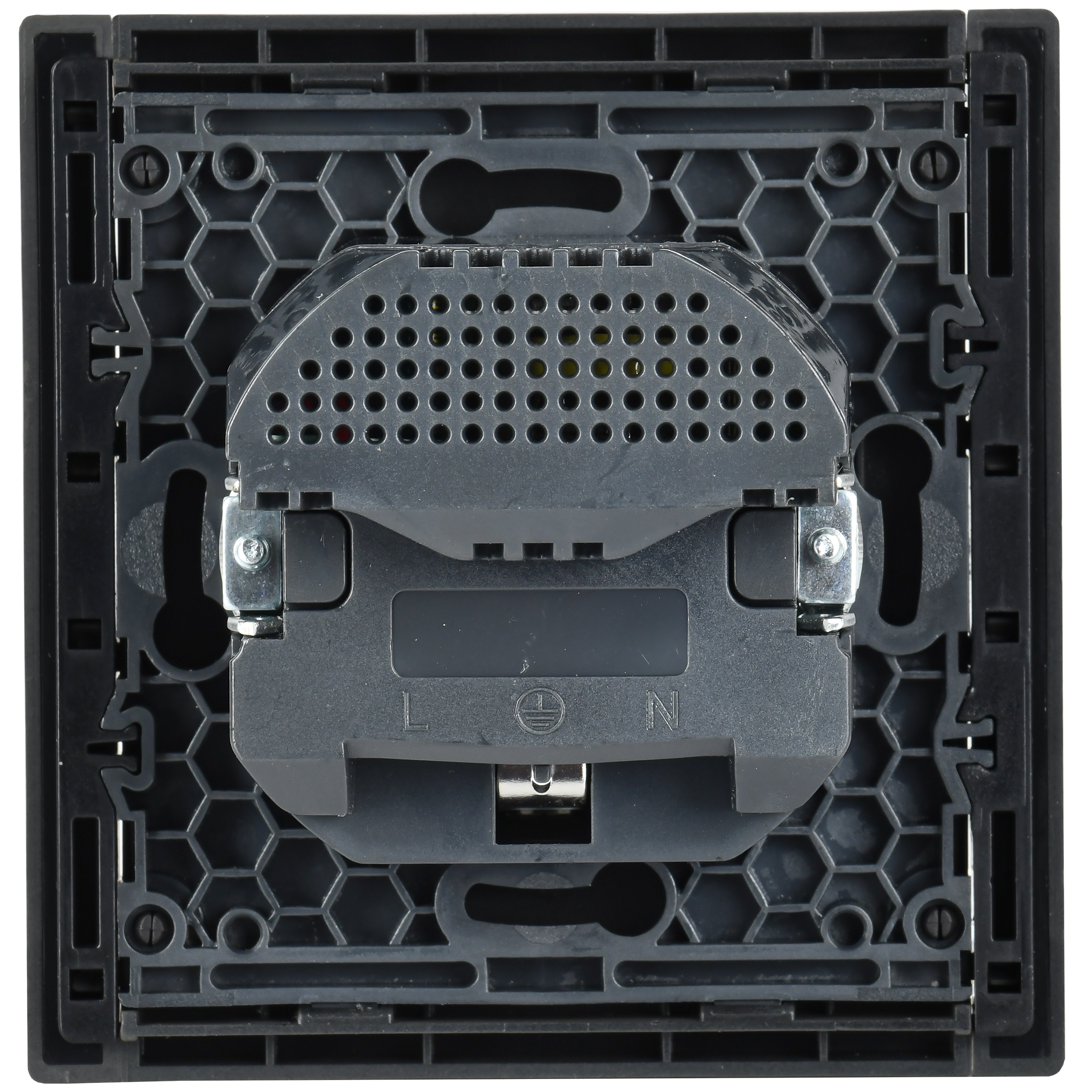 FORTE&PIANO Розетка 1-местная с заземлением с защитными шторками винтовое крепление 16А USB A+C 18Вт FP347 серый IEK