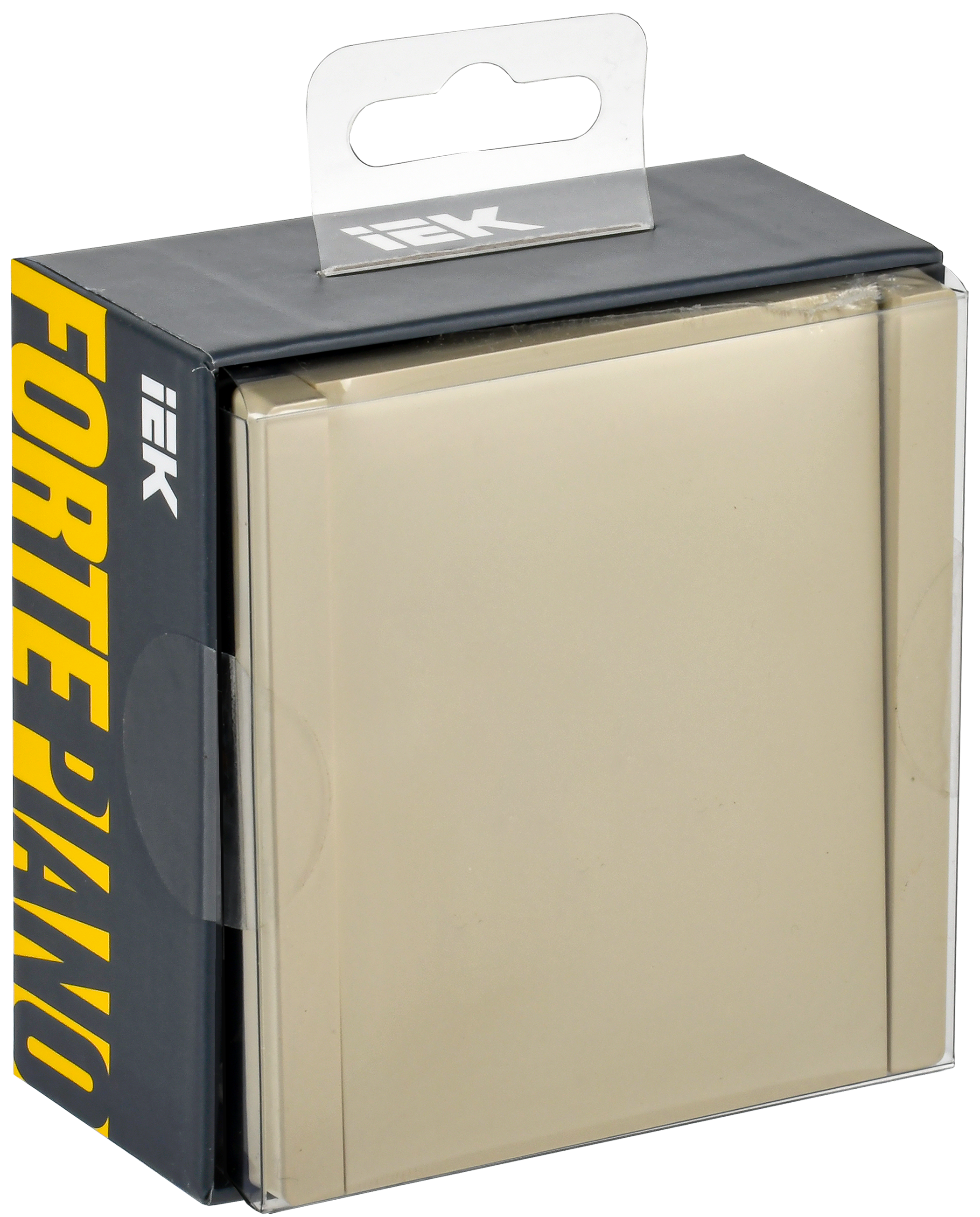 FORTE&PIANO Выключатель 1-клавишный самовозвратный 10А FP410 ваниль IEK