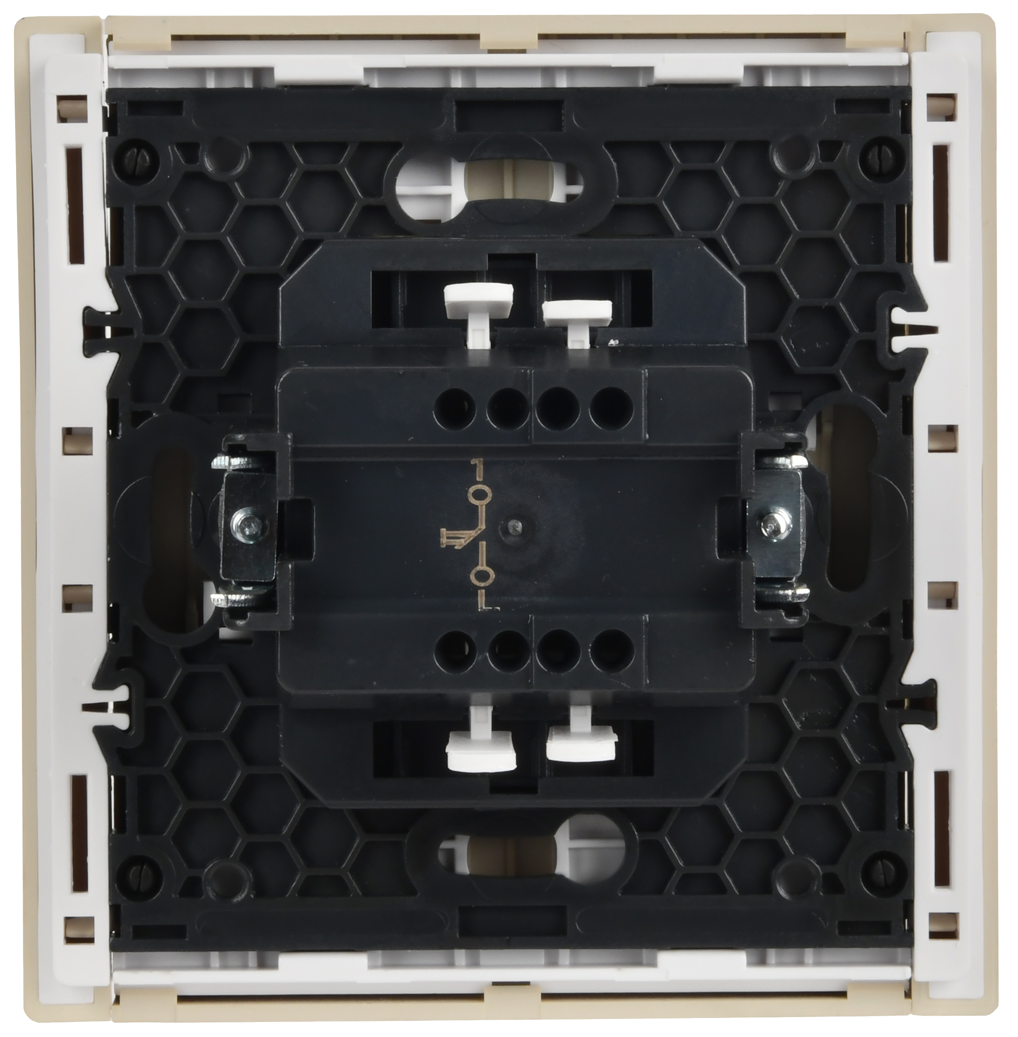 FORTE&PIANO Выключатель 1-клавишный самовозвратный 10А FP410 ваниль IEK