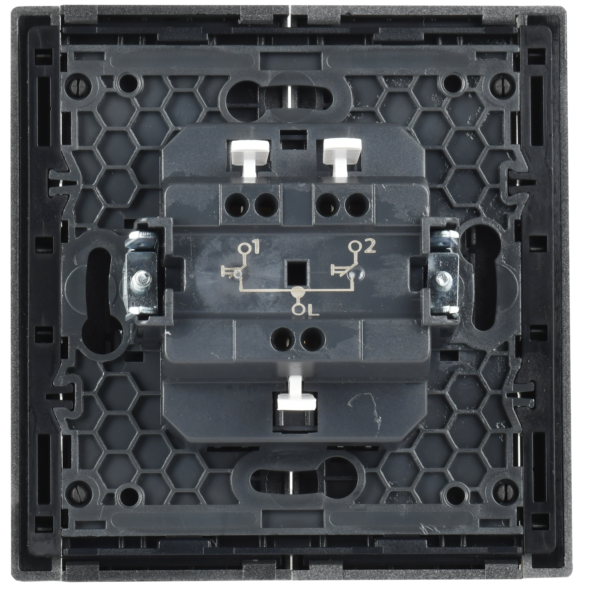 FORTE&PIANO Выключатель жалюзи 10А FP511 сталь IEK