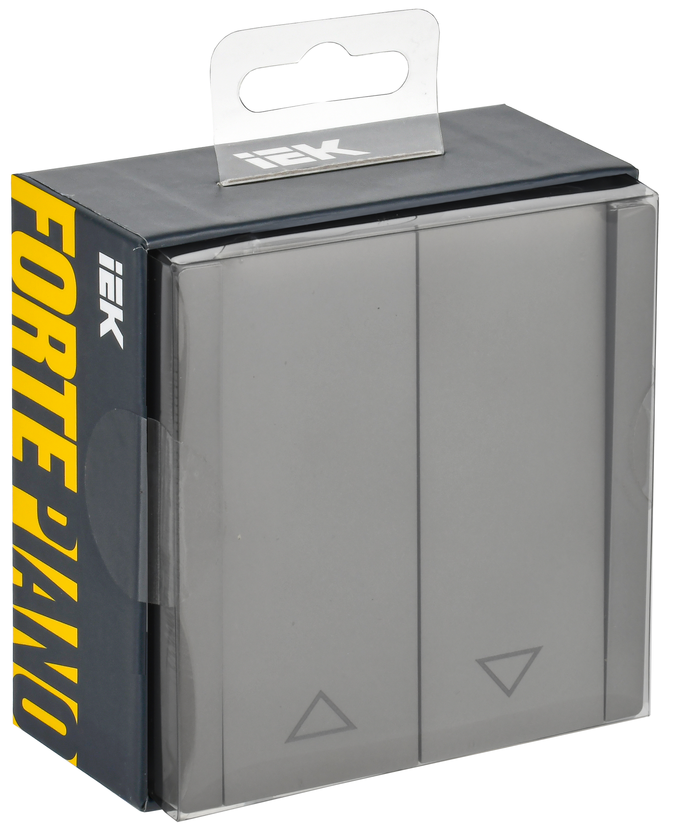 FORTE&PIANO Выключатель жалюзи 10А FP511 сталь IEK