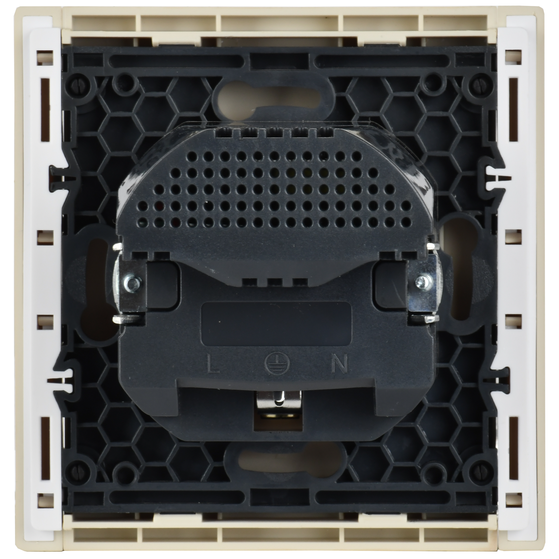 FORTE&PIANO Розетка 1-местная с заземлением с защитными шторками винтовое крепление 16А USB A+A 3,1А FP445 ваниль IEK