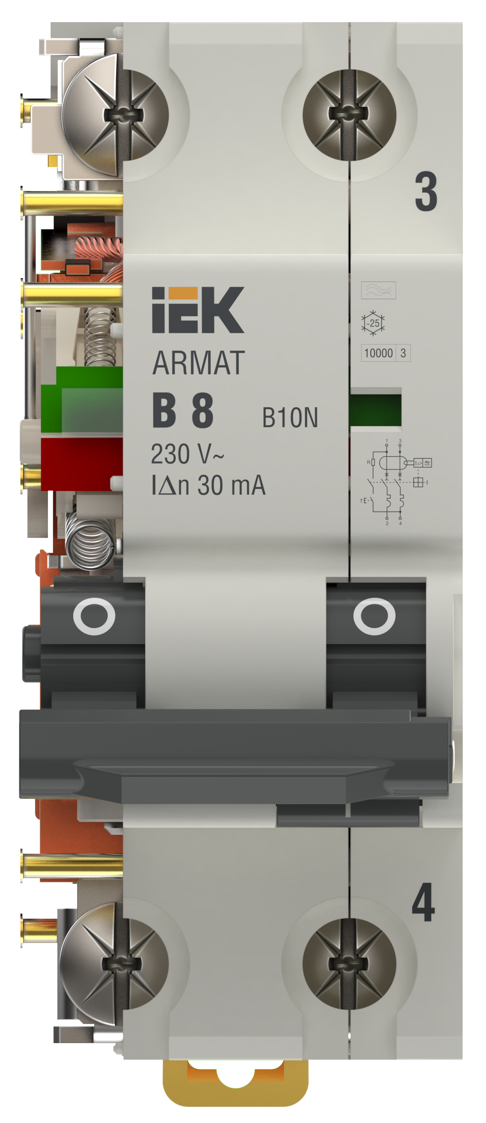 Наличие индикатора положения контактной группы - облегчает визуальную диагностику состояния коммутир