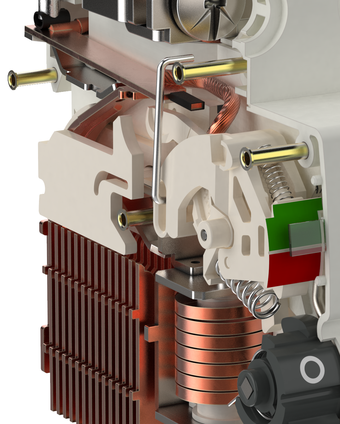 Контактная система выполнена из чистой меди - что обеспечивает высокую проводимость контактного соед