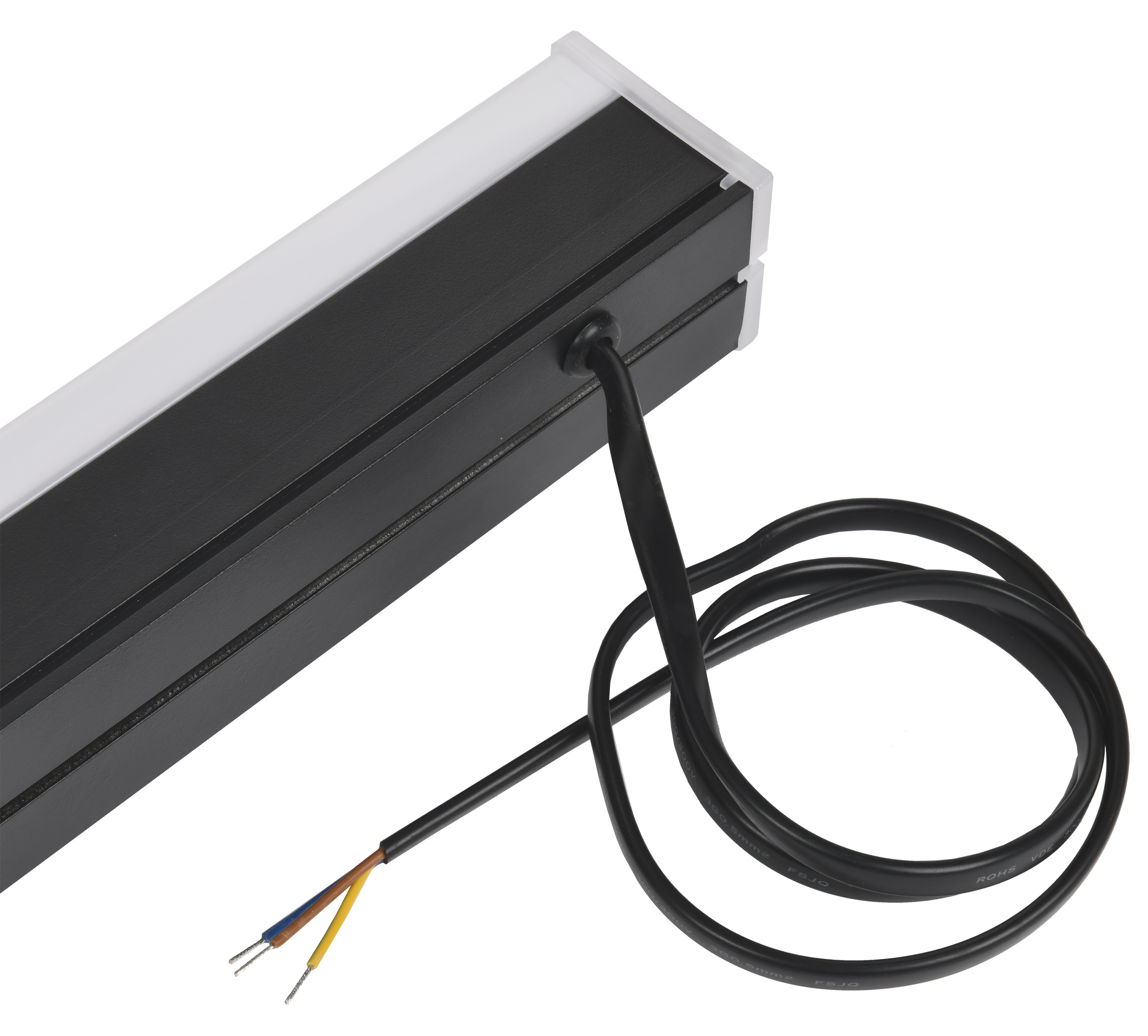 Светильник светодиодный линейный 1011 40Вт 4000К 1200х54х58мм черный IEK