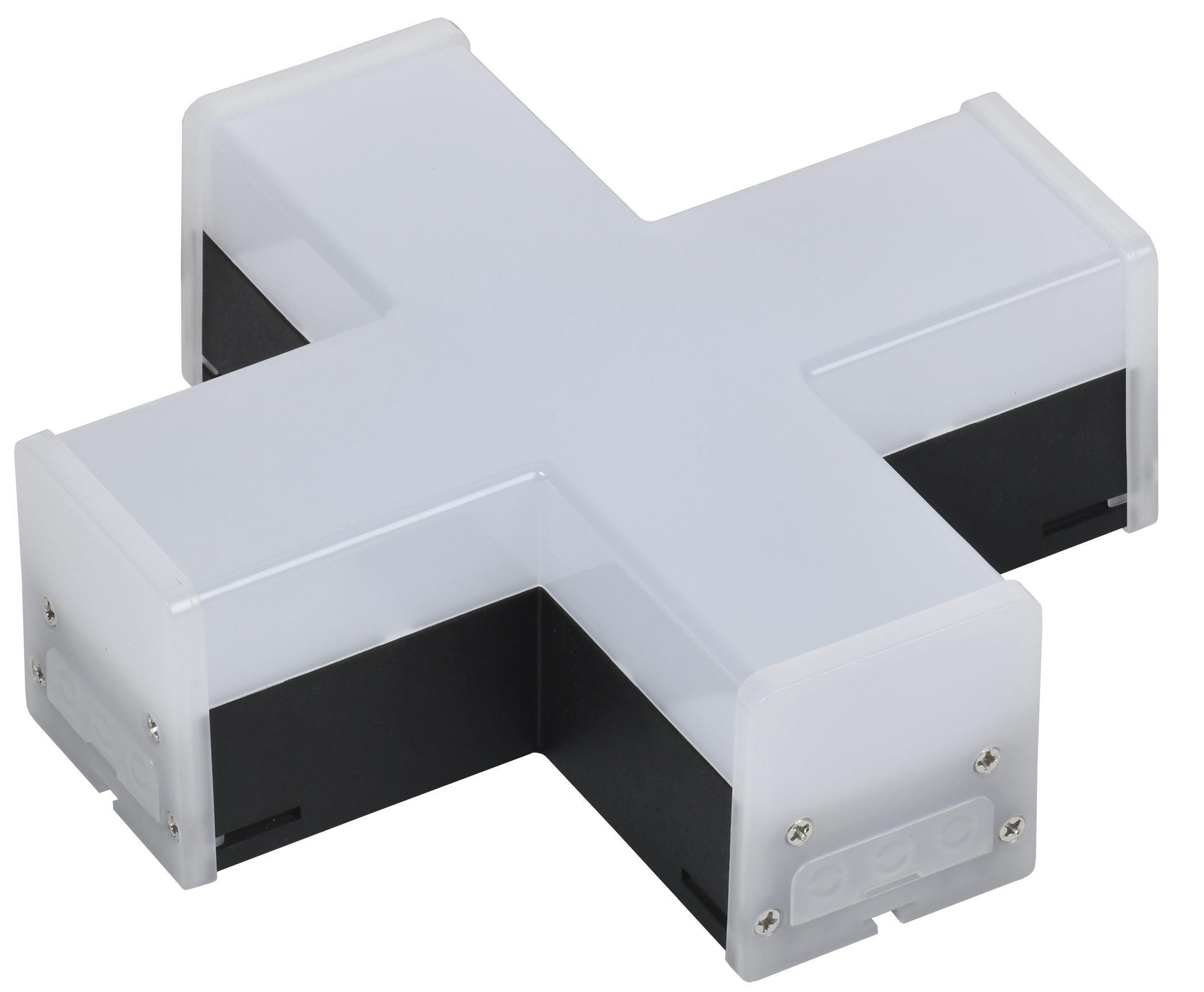 Светильник светодиодный X-образный 1010 12Вт 4000К 180х180х58мм черный IEK