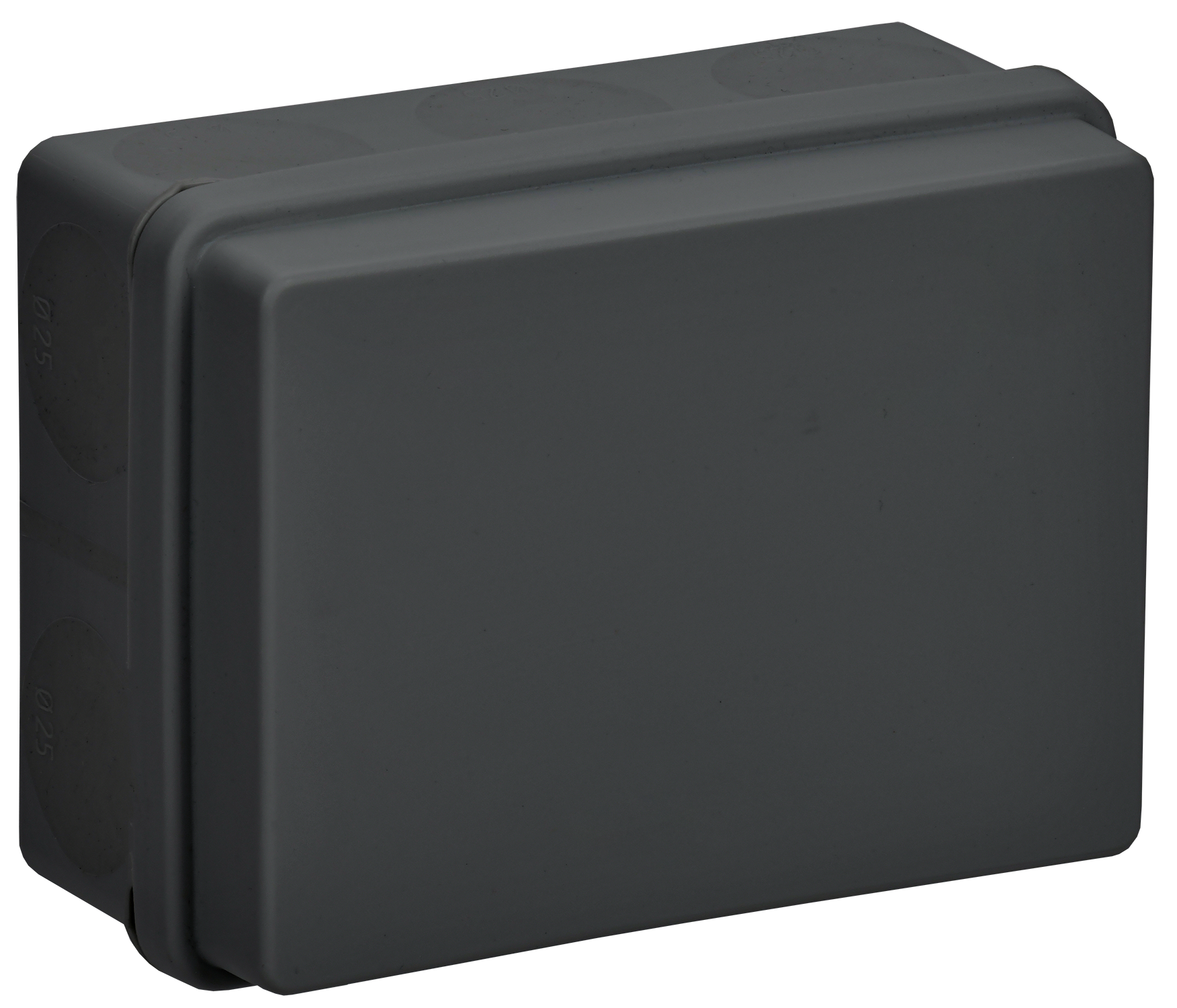 Коробка распаячная двухкомпонентная КМ42441 для открытой проводки безгалогенная (HF) 150х110х70мм IP67 10 вводов черная IEK