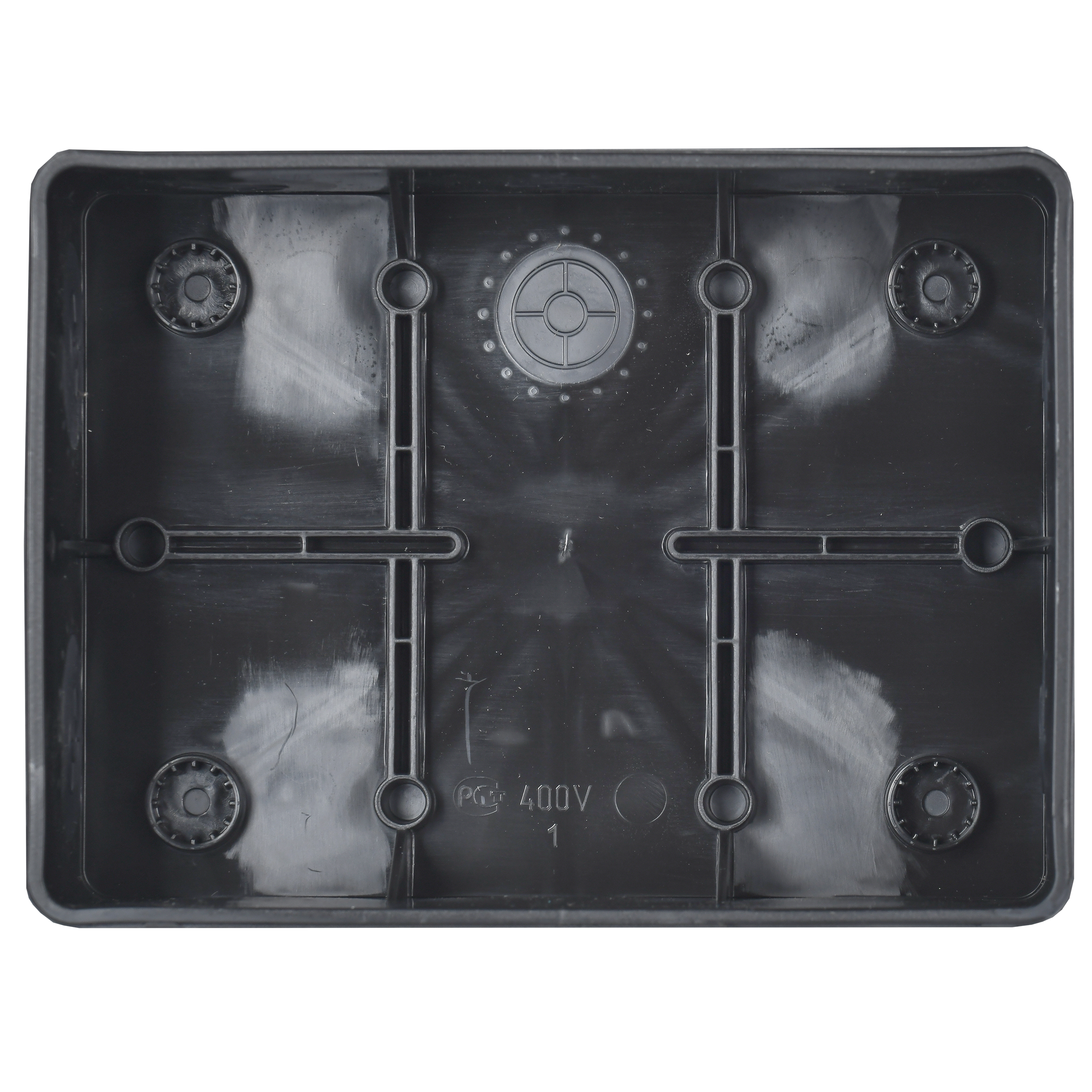 Коробка распаячная двухкомпонентная КМ42441 для открытой проводки безгалогенная (HF) 150х110х70мм IP67 10 вводов черная IEK