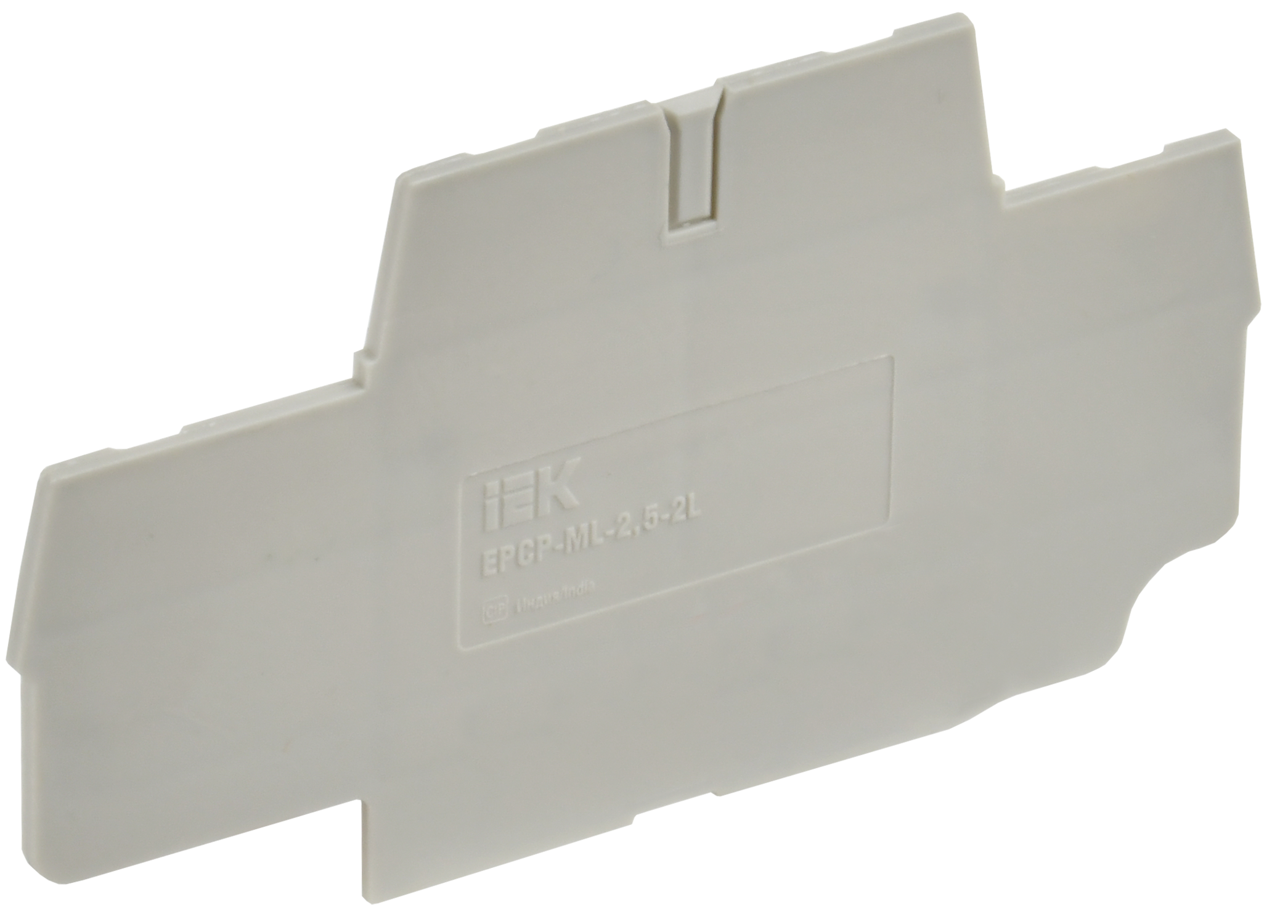 Заглушка для колодки клеммной CP-ML двухуровневая 2,5мм2 серая IEK