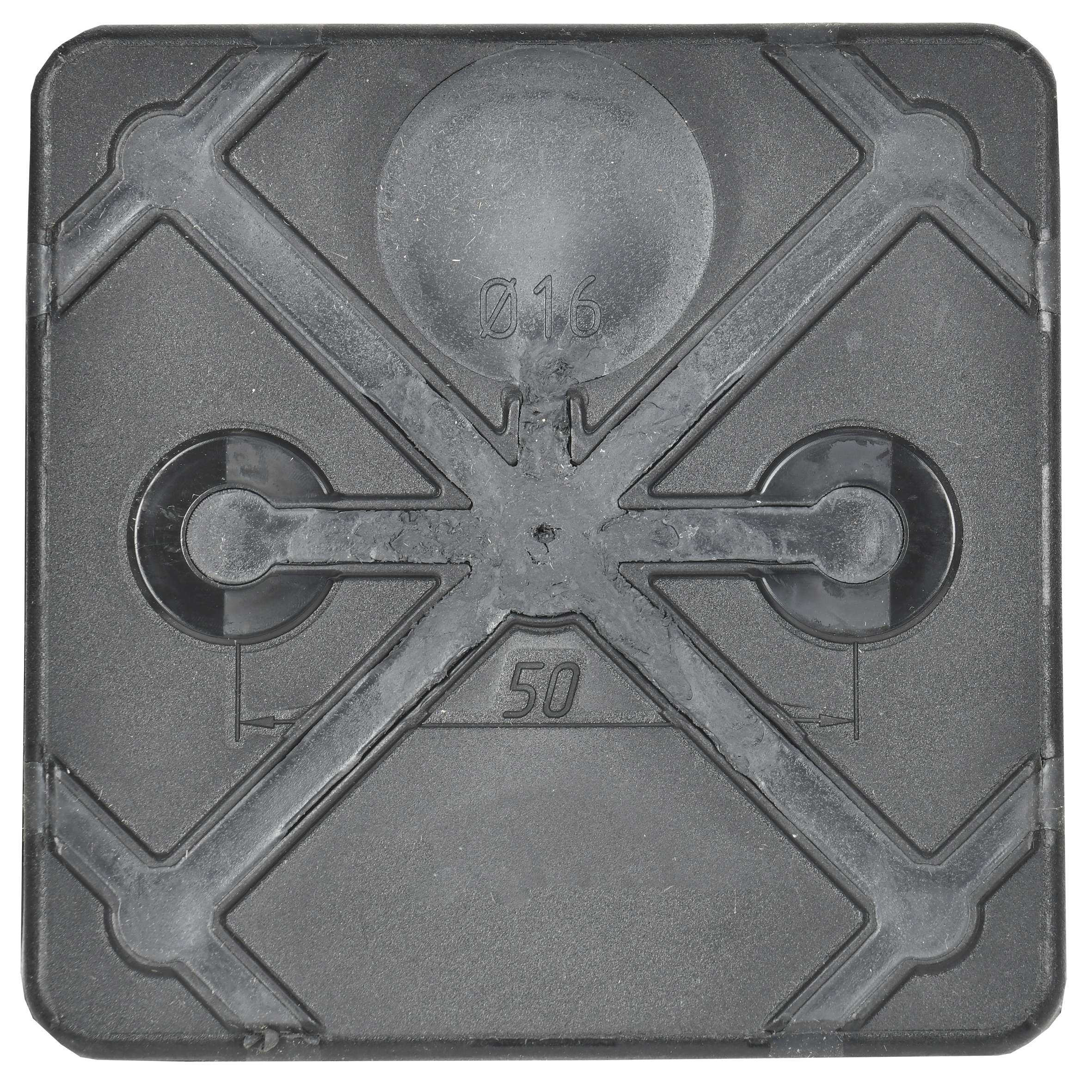 Коробка распаячная двухкомпонентная КМ42435 для открытой проводки безгалогенная (HF) 80х80х40мм IP67 8 вводов черная IEK