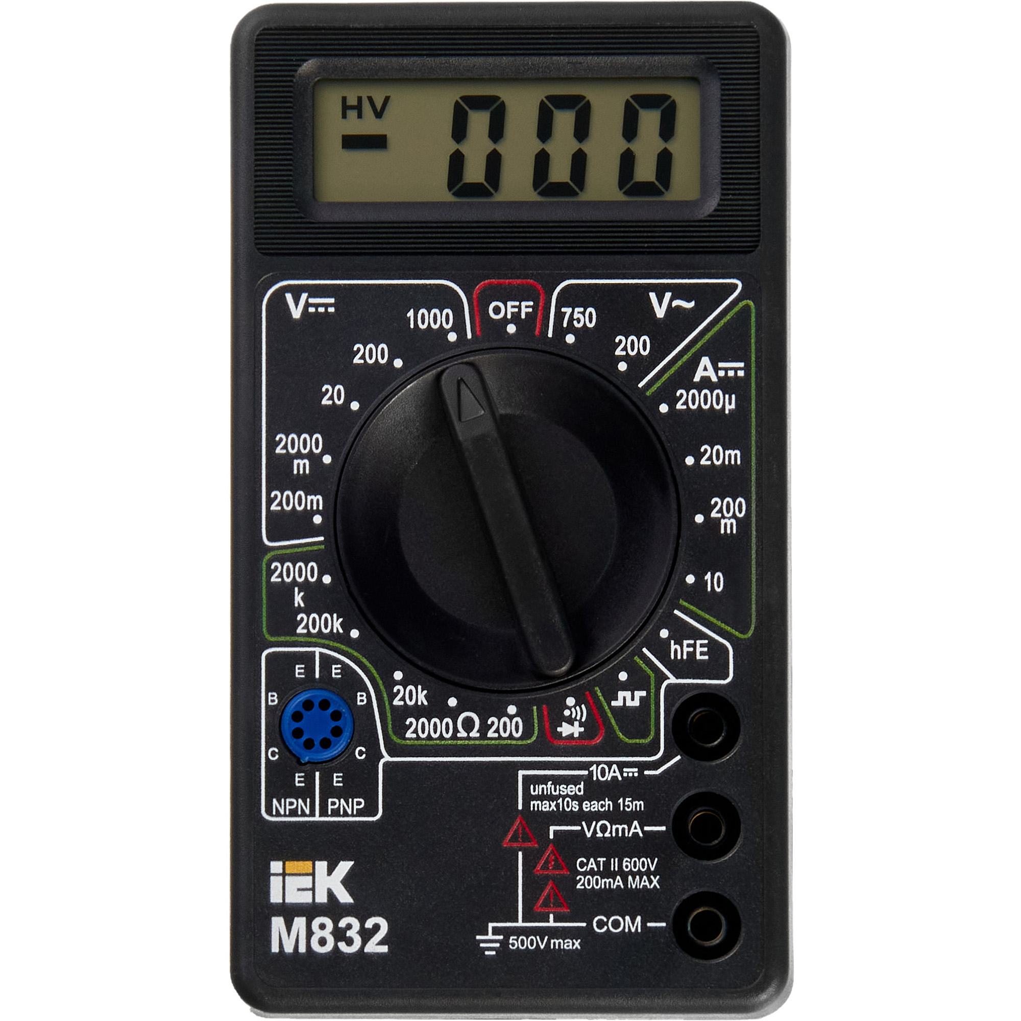 Мультиметр цифровой UNIVERSAL M832 IEK