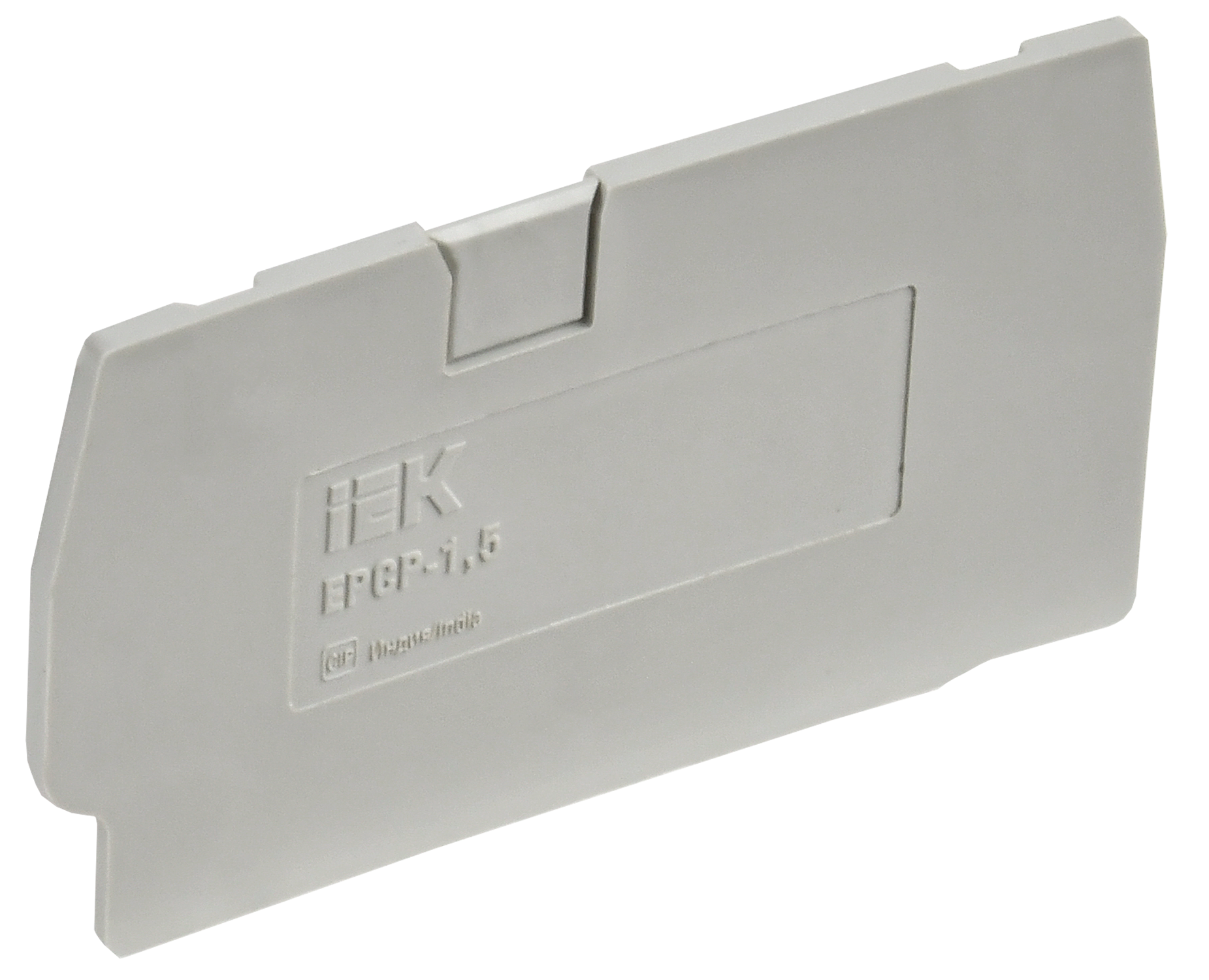 Заглушка для колодки клеммной CP 1,5мм2 серая IEK