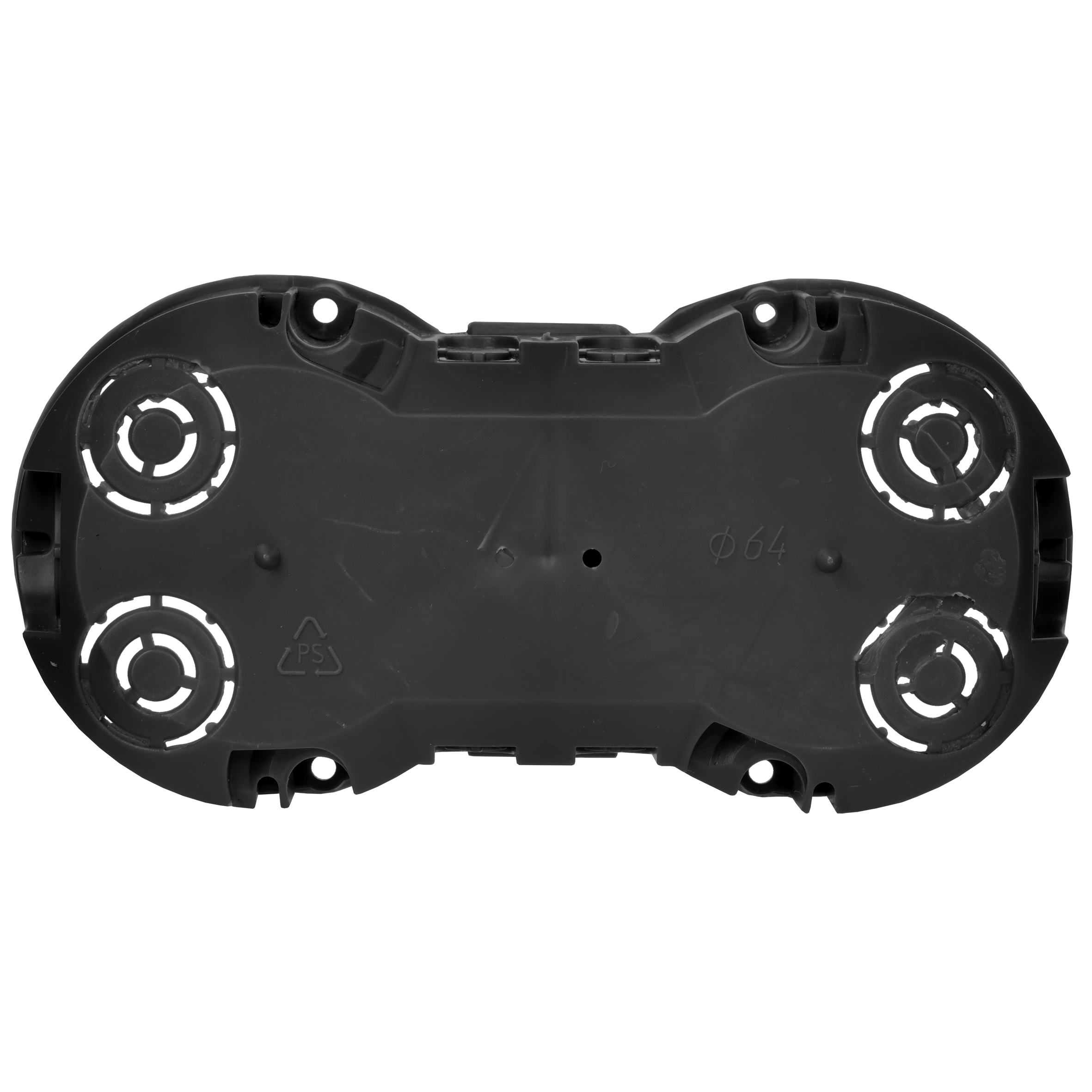 Коробка установочная КМ40007 двухместная для твердых стен безгалогенная (HF) 141х70х45мм с саморезами IEK