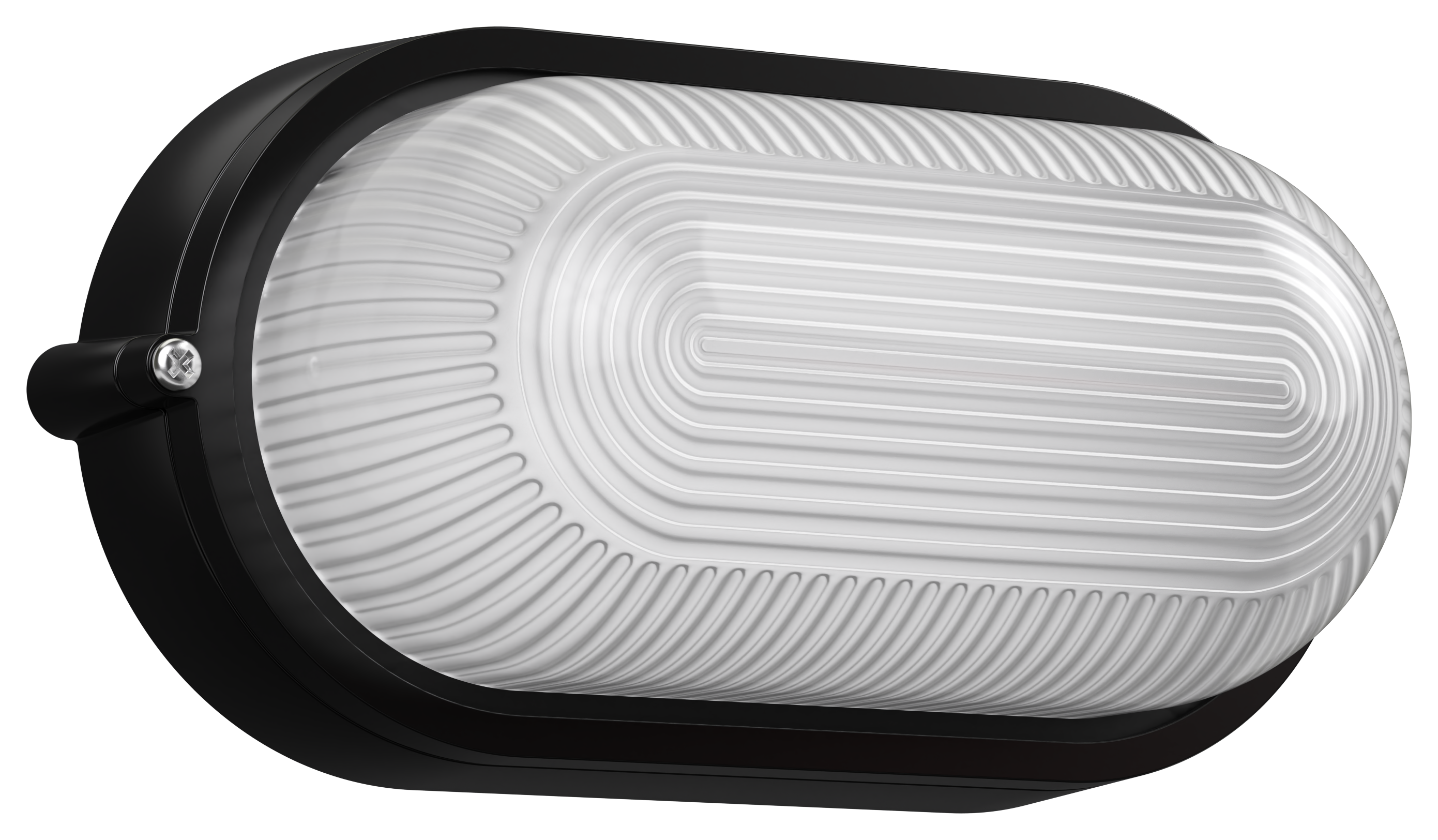 Светильник НПП1401 овал 60Вт IP54 черный IEK