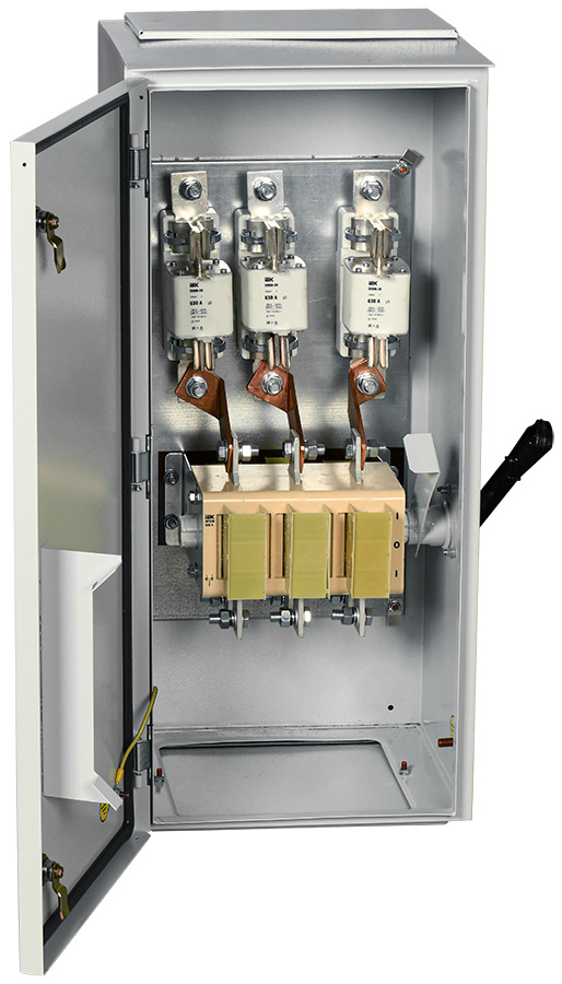 Ящик с рубильником и предохранителями ЯРП-630А (на два направления) У1 IP54 IEK