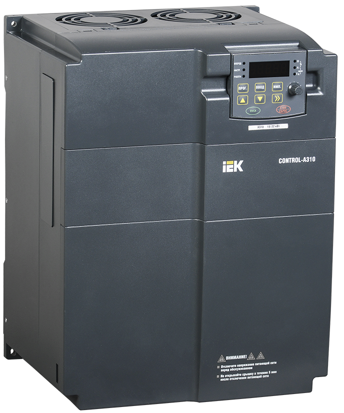 Преобразователь частоты CONTROL-A310 380В 3Ф 22кВт 45A со встроенным тормозом IEK