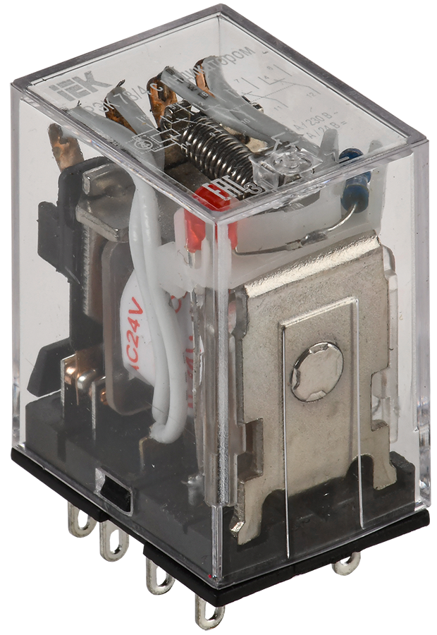 Реле РЭК78/4(MY4) с индикацией 3А 24В AC IEK