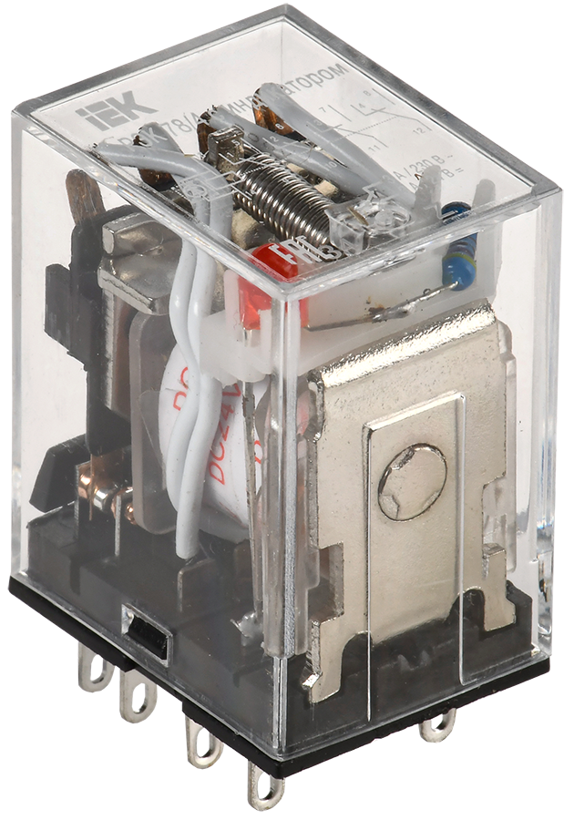 Реле РЭК78/4(MY4) с индикацией 3А 24В DC IEK