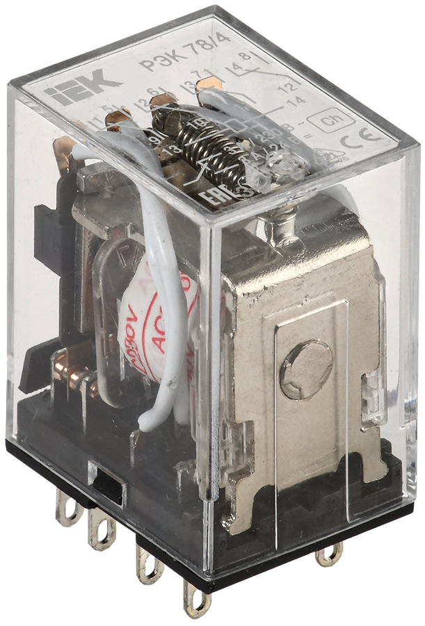 Реле РЭК78/4(MY4) 3А 220В AC IEK