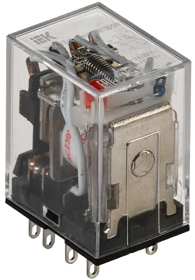Реле РЭК78/4(MY4) с индикацией 3А 230В AC IEK