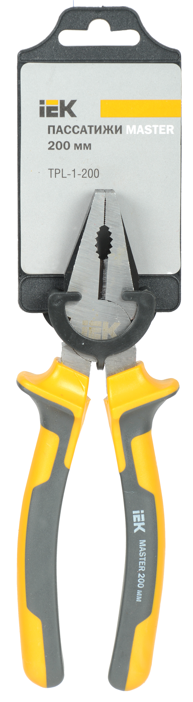 Пассатижи MASTER 200мм IEK