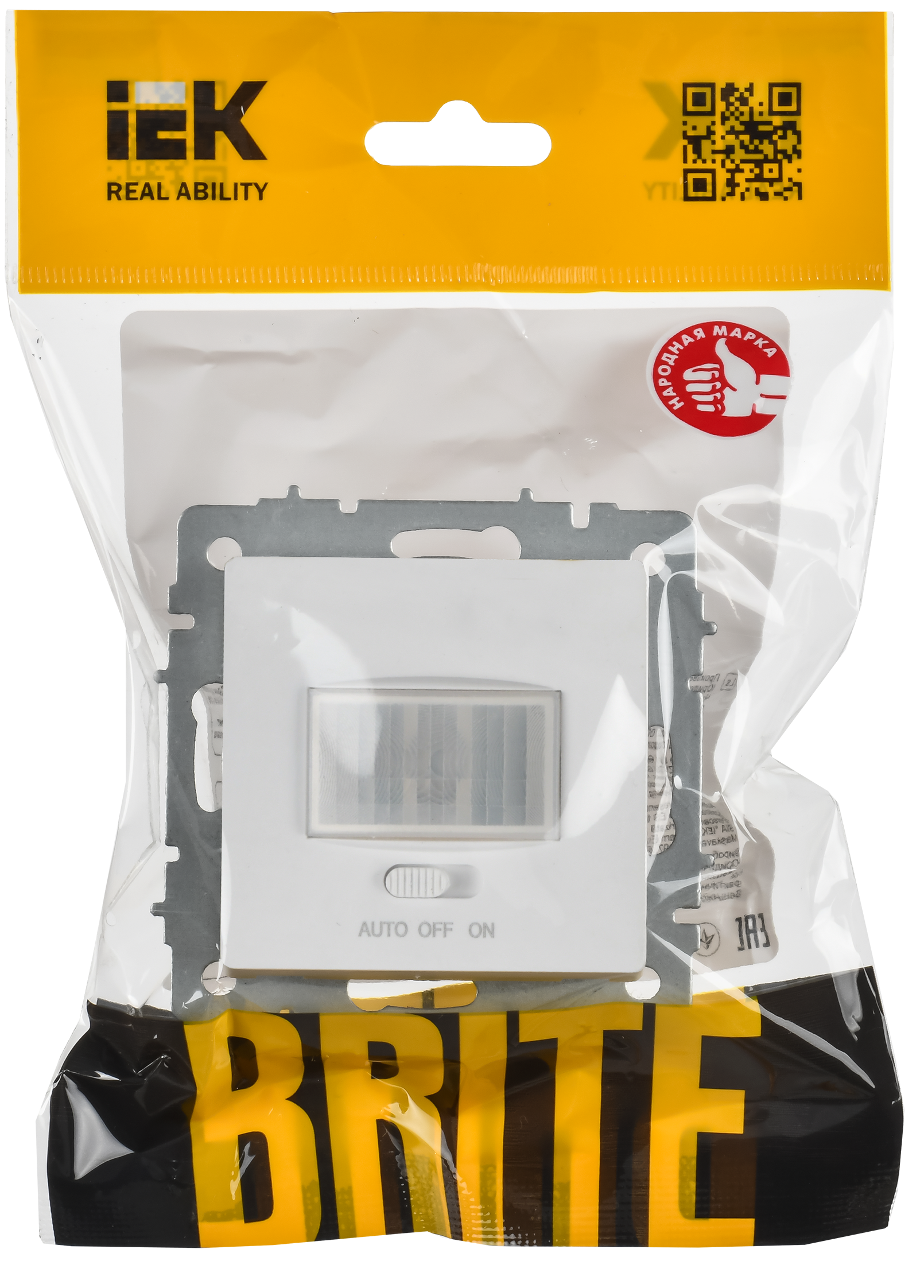 BRITE Датчик движения ДС10-1-БрАБ арктический белый IEK