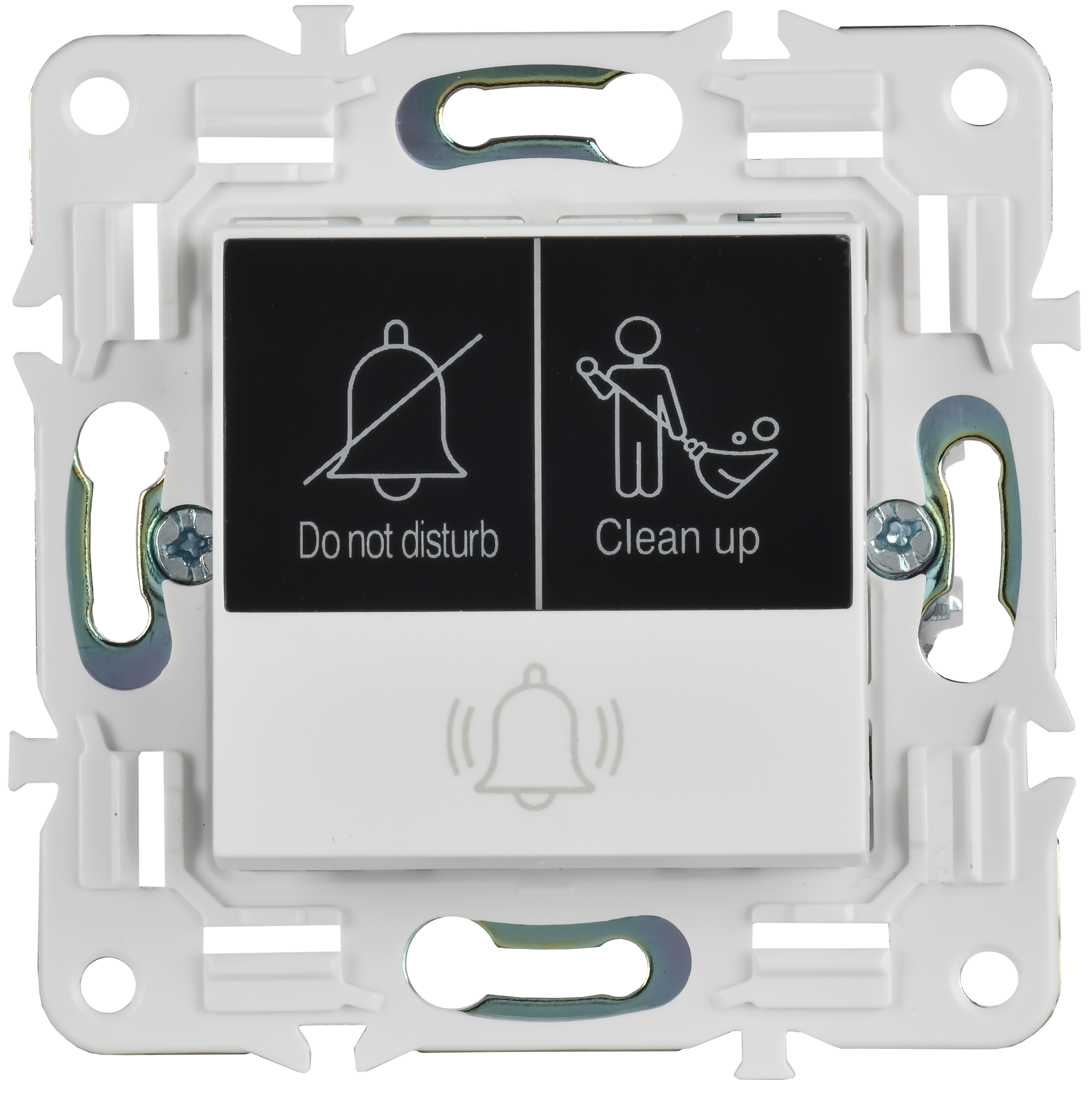 SKANDY Кнопка звонка с индикацией для отелей 10А SK-V17W арктический белый IEK