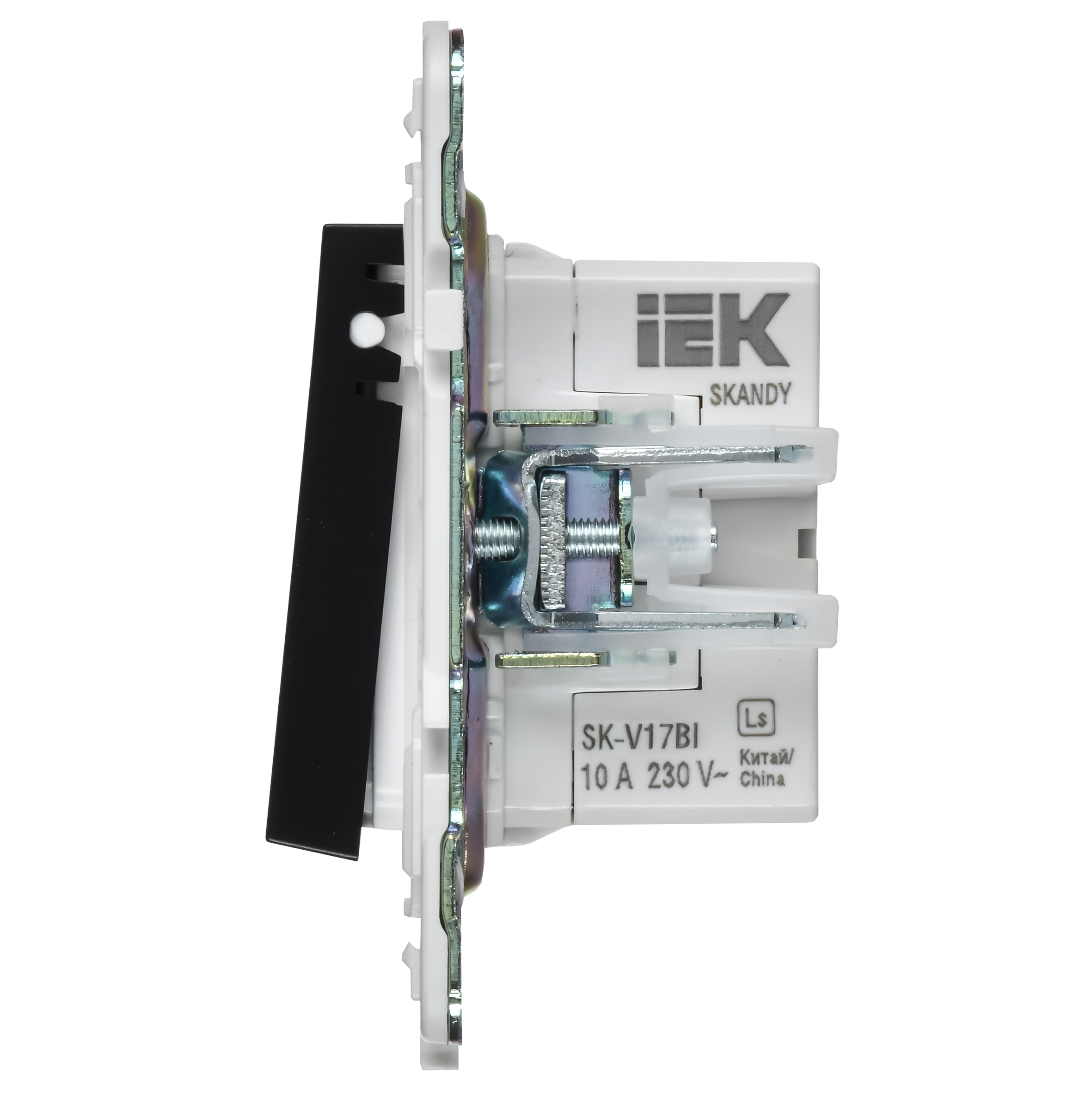 SKANDY Кнопка звонка с индикацией для отелей 10А SK-V17Bl черный IEK