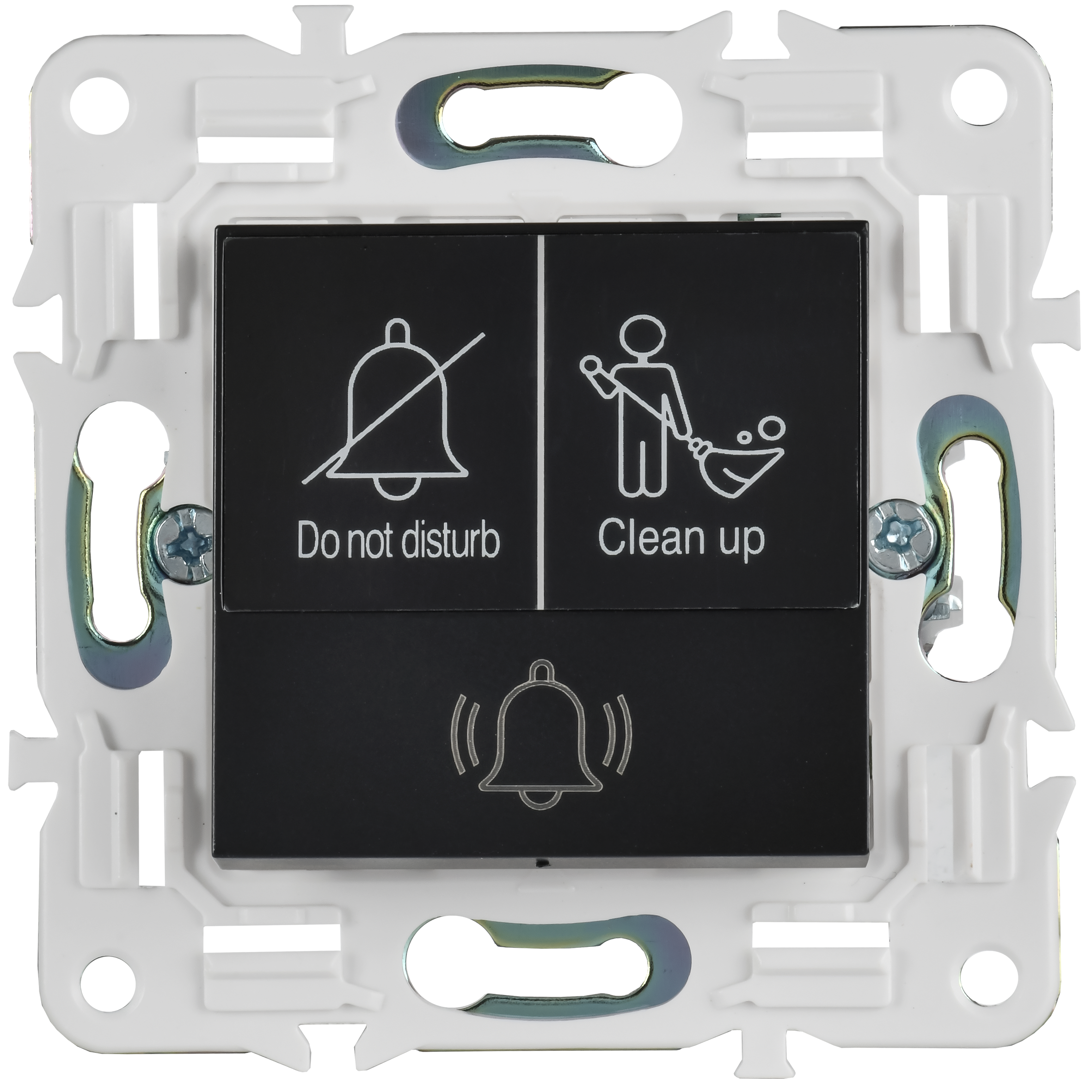 SKANDY Кнопка звонка с индикацией для отелей 10А SK-V17Bl черный IEK