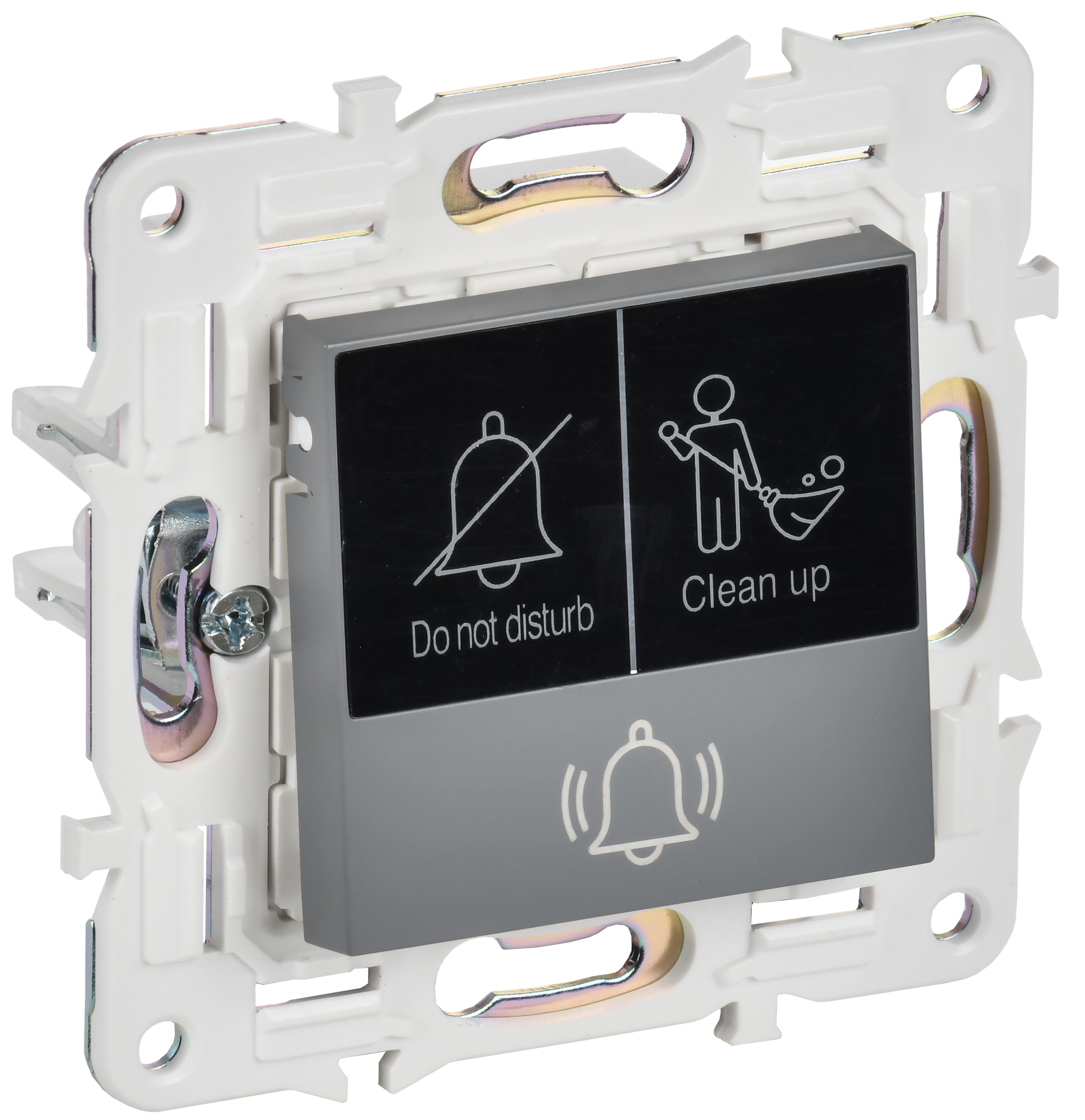 SKANDY Кнопка звонка с индикацией для отелей 10А SK-V17Gr серый IEK