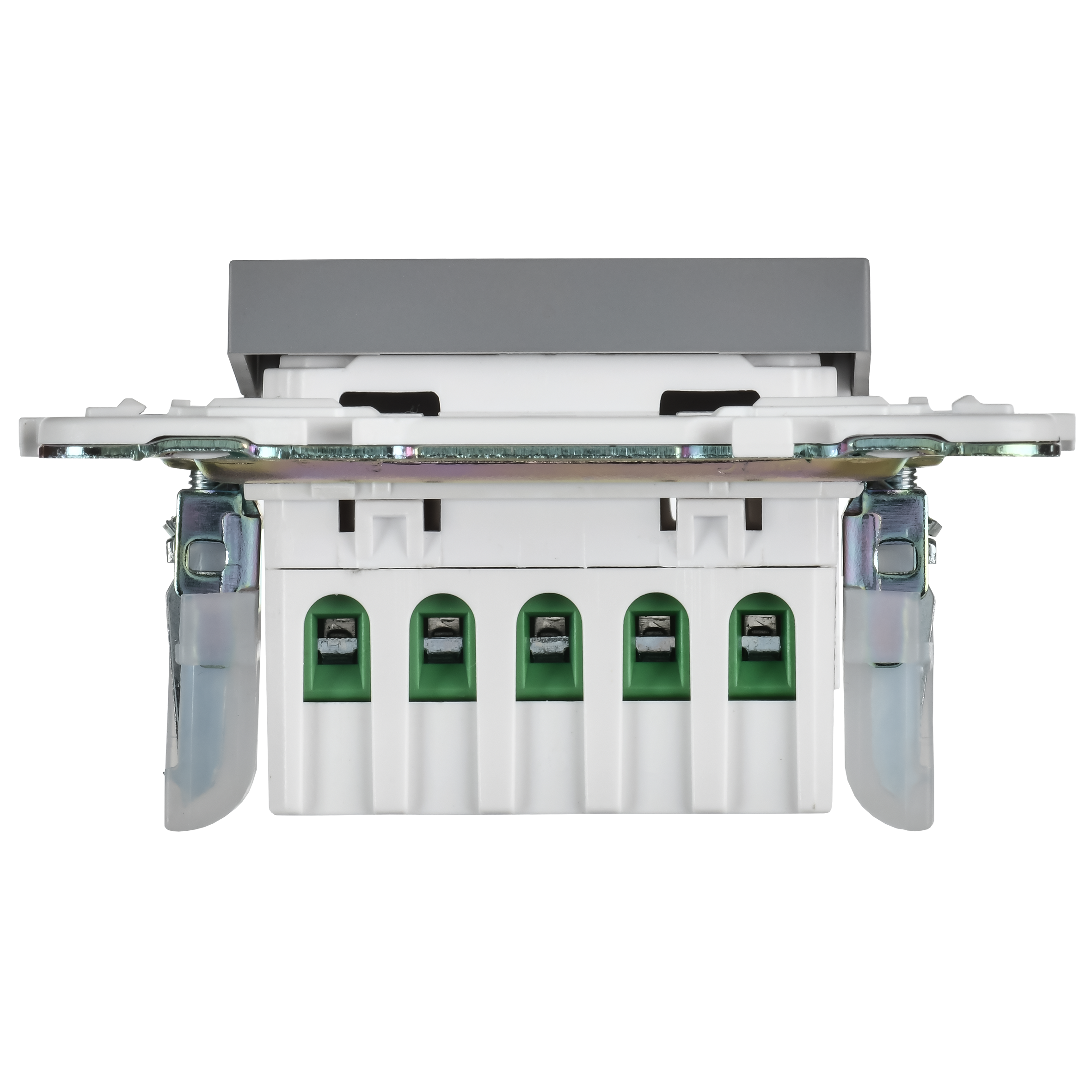 SKANDY Кнопка звонка с индикацией для отелей 10А SK-V17Gr серый IEK