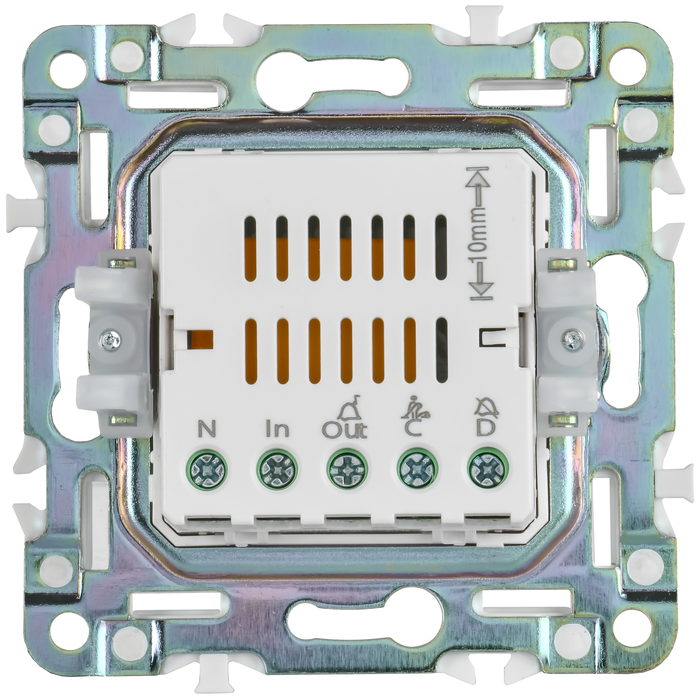 SKANDY Кнопка звонка с индикацией для отелей 10А SK-V17B бежевый IEK