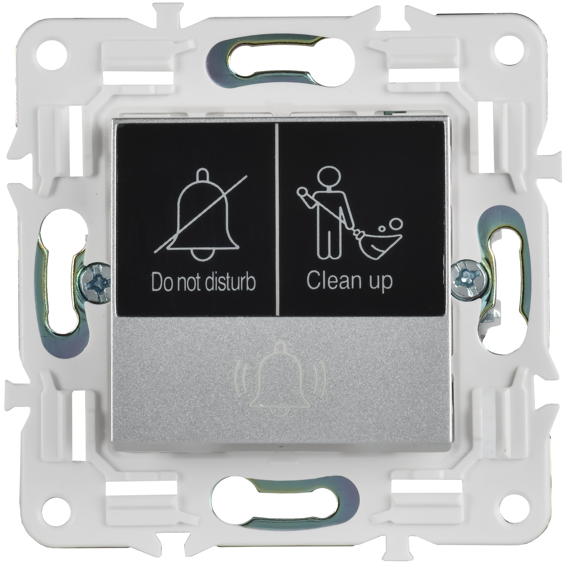 SKANDY Кнопка звонка с индикацией для отелей 10А SK-V17S серебряный IEK