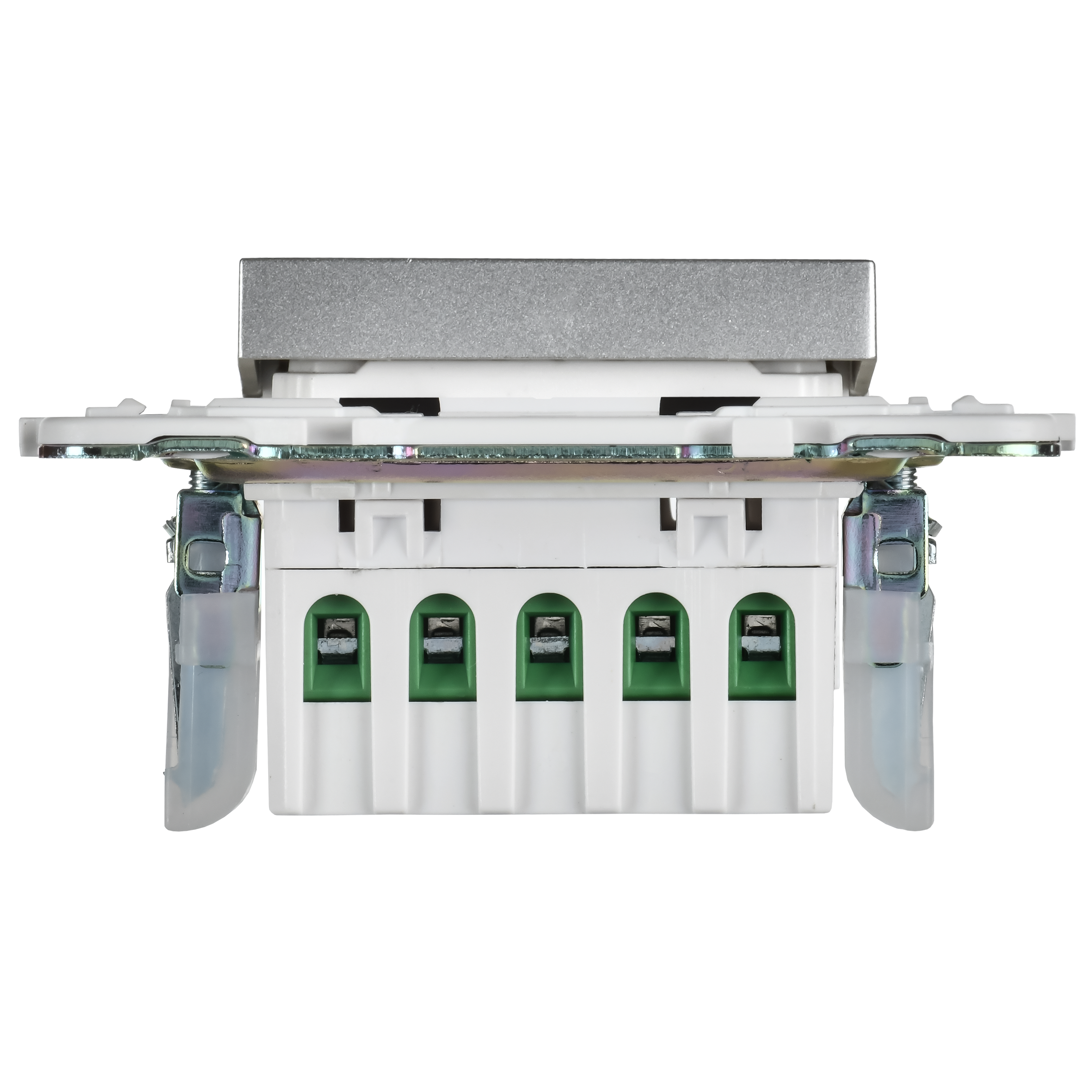 SKANDY Кнопка звонка с индикацией для отелей 10А SK-V17S серебряный IEK