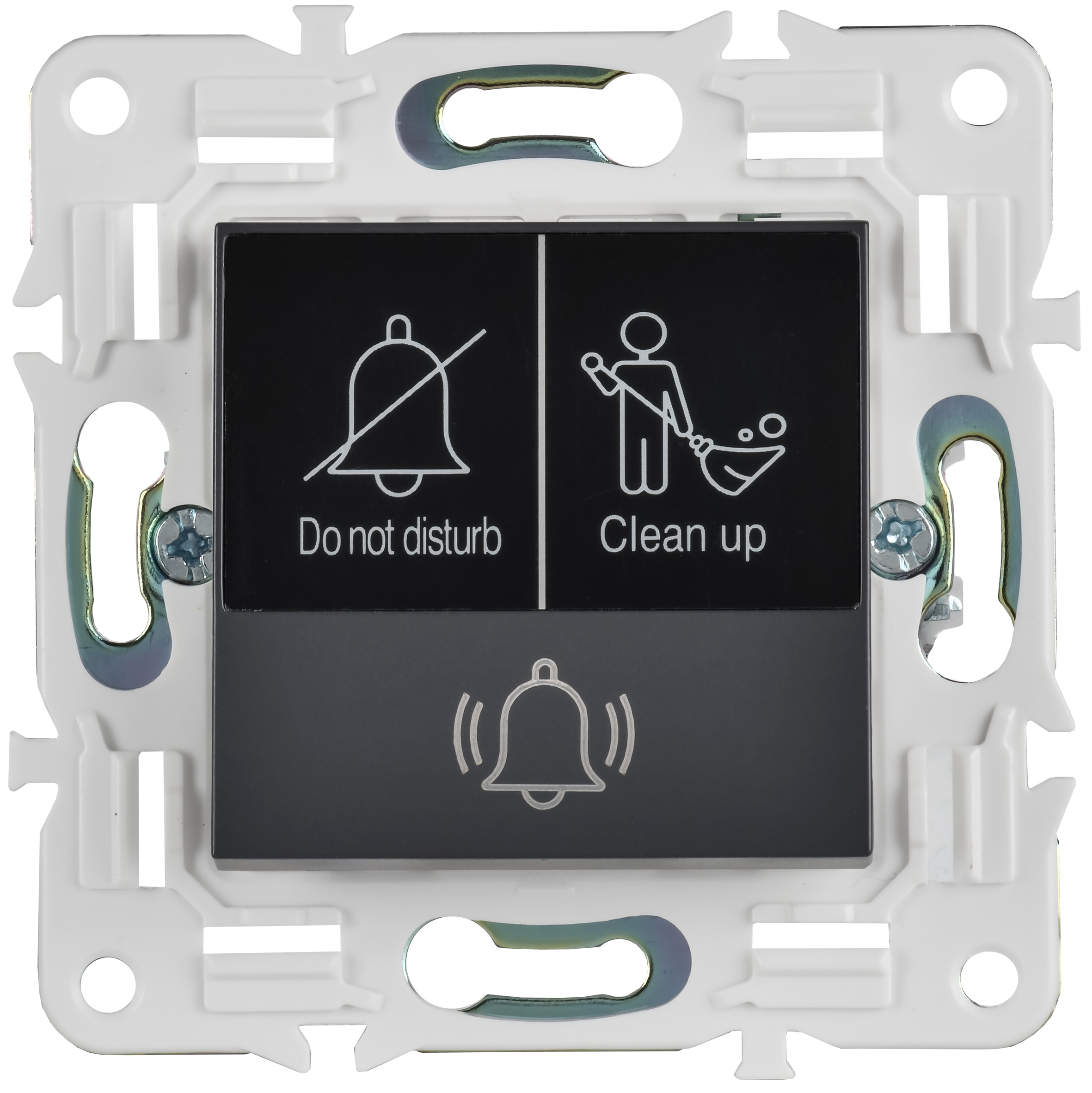 SKANDY Кнопка звонка с индикацией для отелей 10А SK-V17T титан IEK