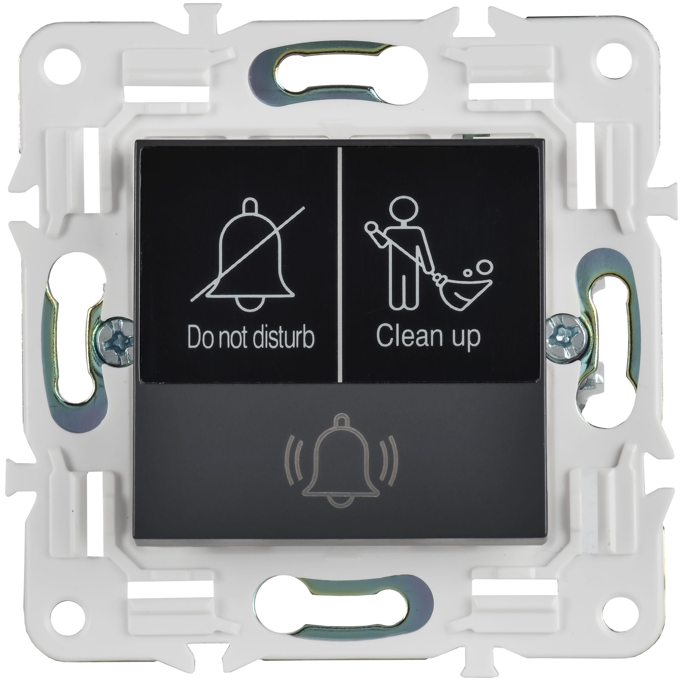 SKANDY Кнопка звонка с индикацией для отелей 10А SK-V17G графит IEK