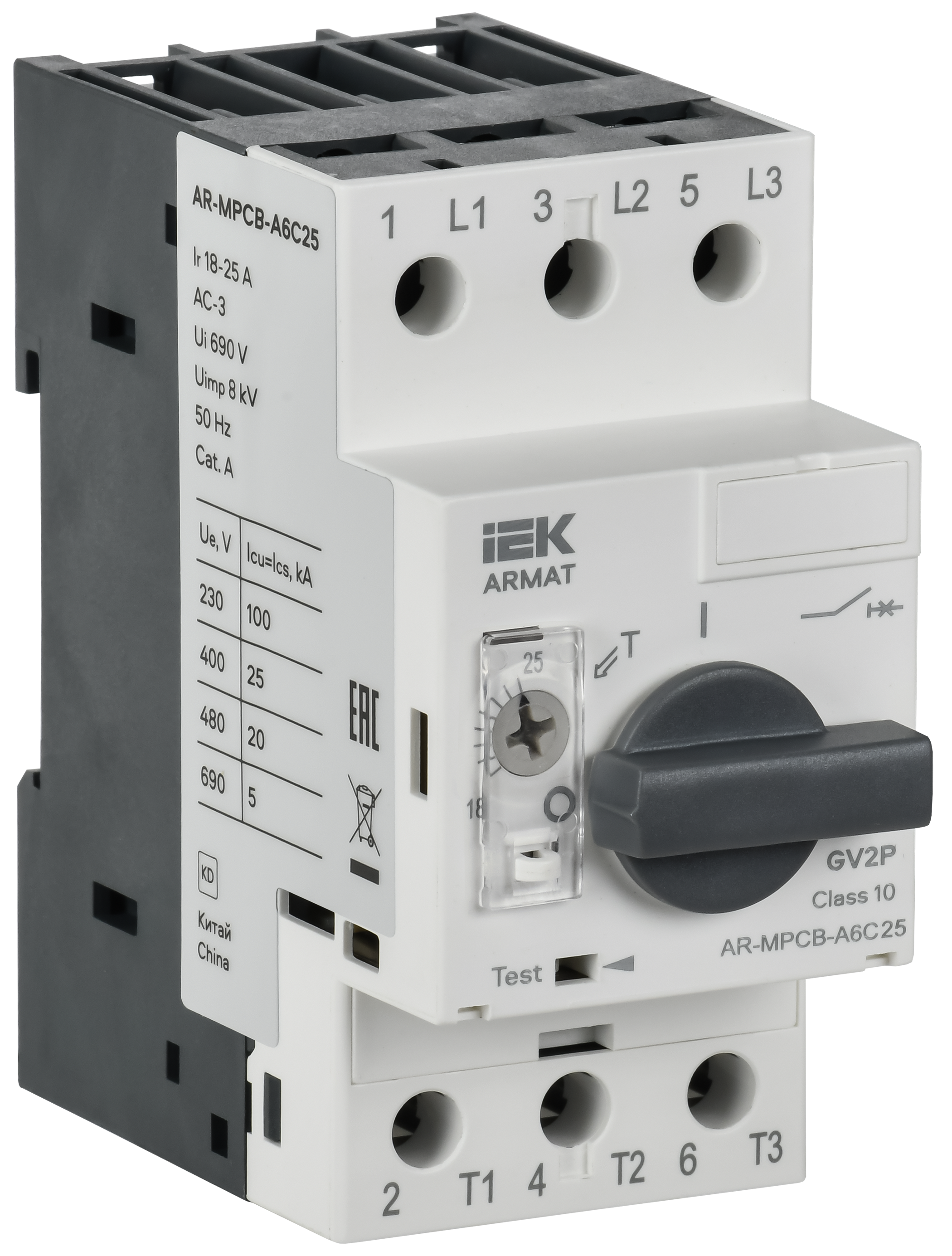 ARMAT Автоматический выключатель защиты двигателя A6 GV2P 18-25А IEK