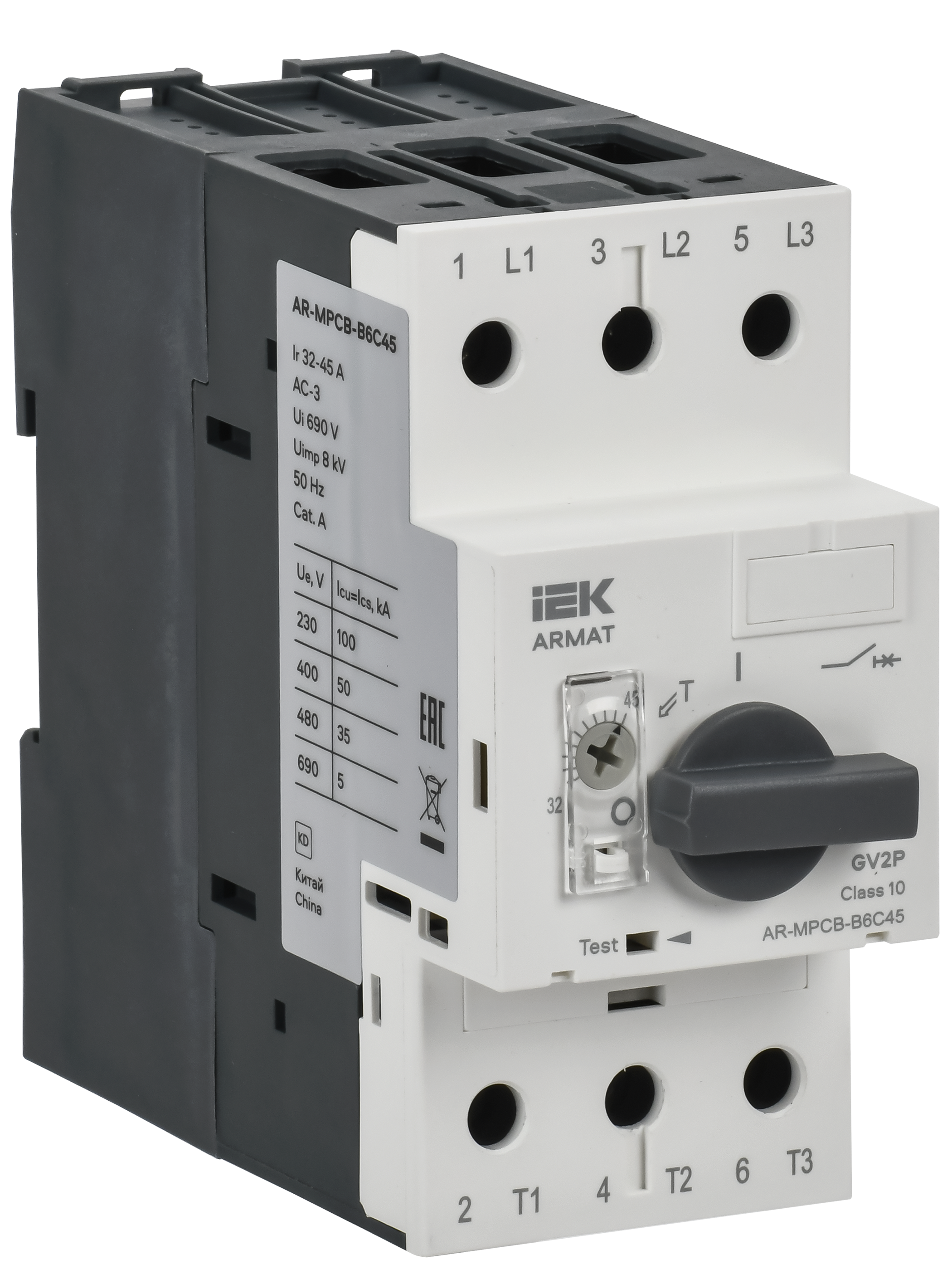 ARMAT Автоматический выключатель защиты двигателя B6 GV2P 32-45А IEK